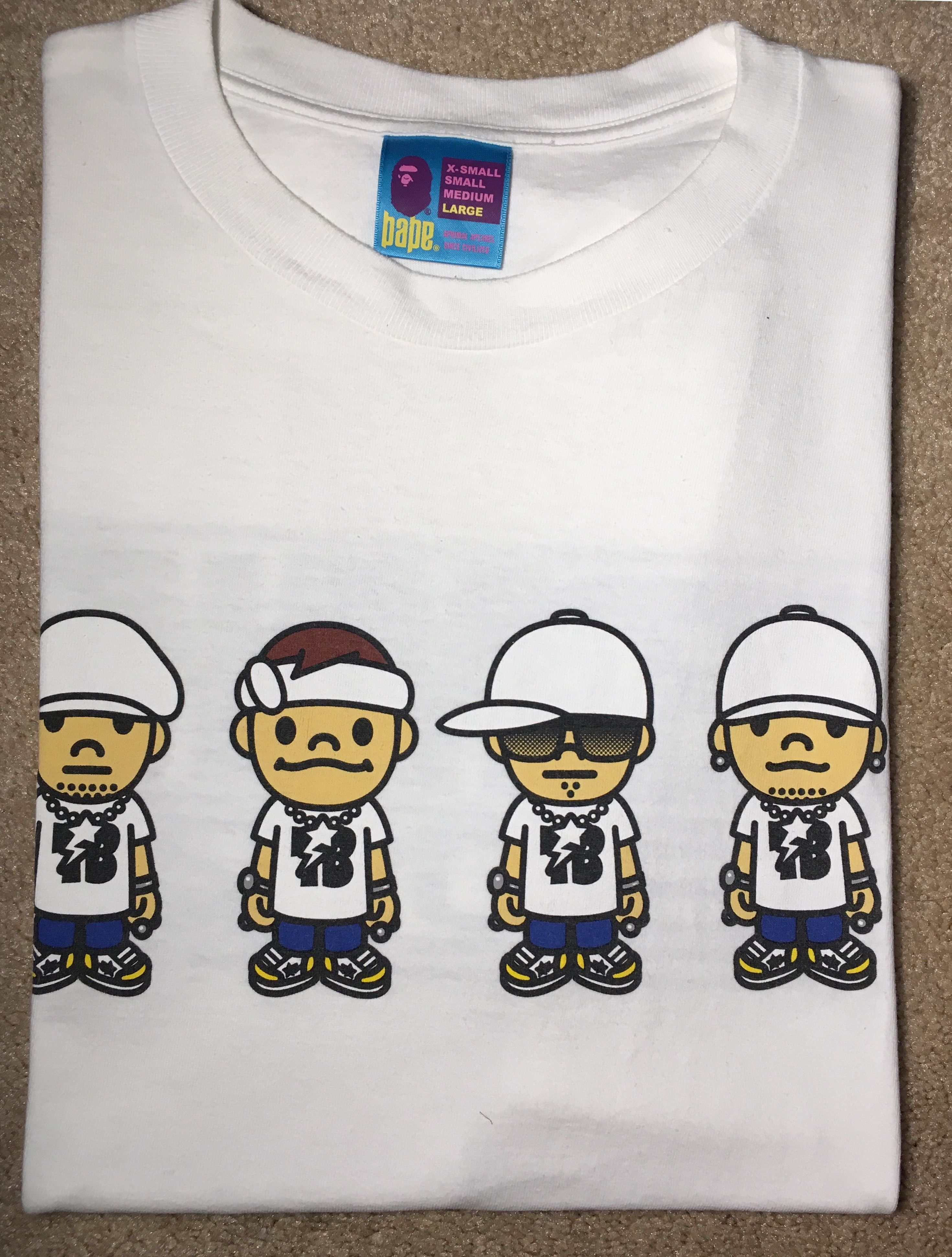 Bape 2007 Bape Teriyaki Boyz Tee White Large Nigo Milo Bathing TB