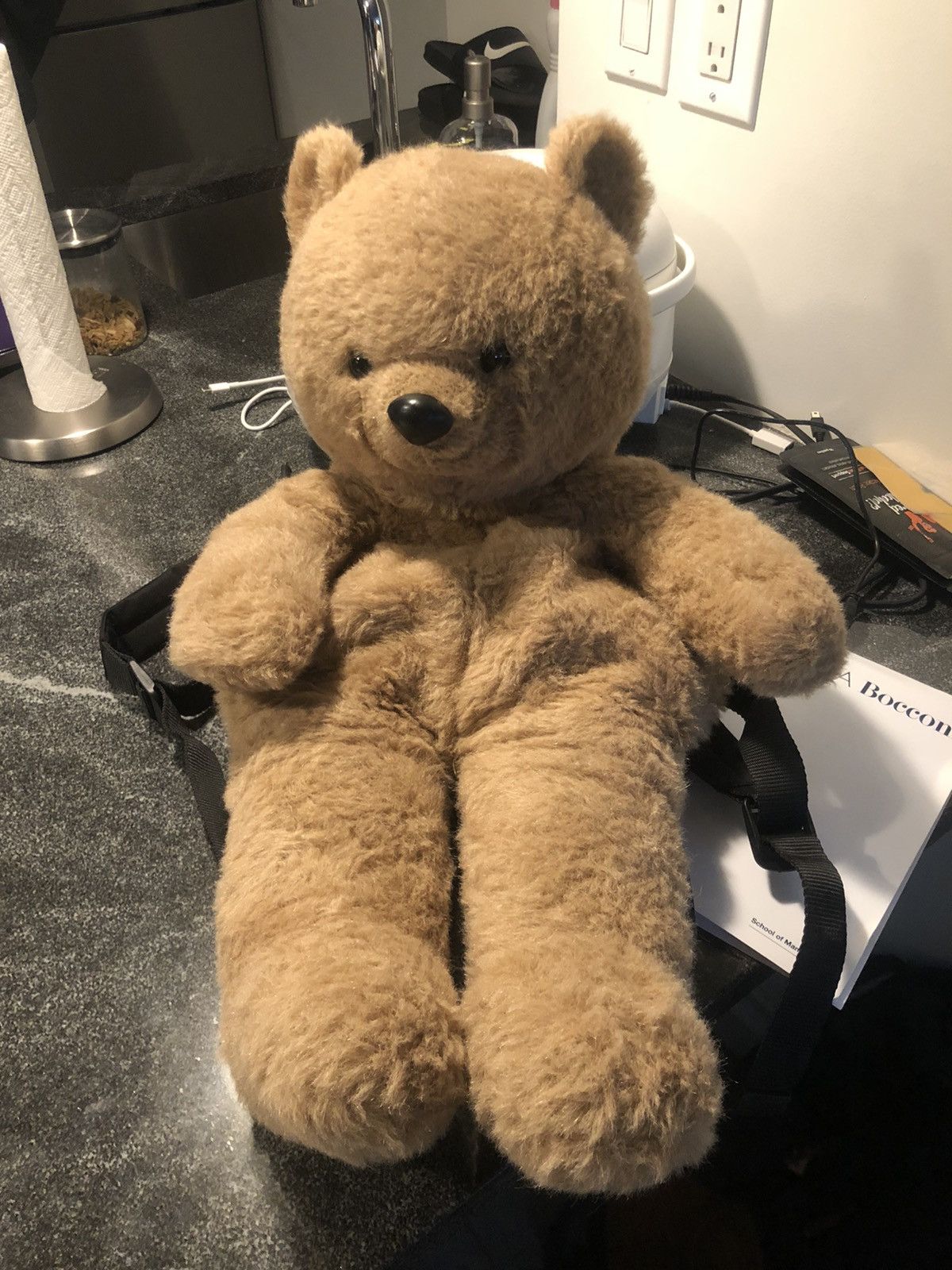 Vetements teddy bear outlet backpack