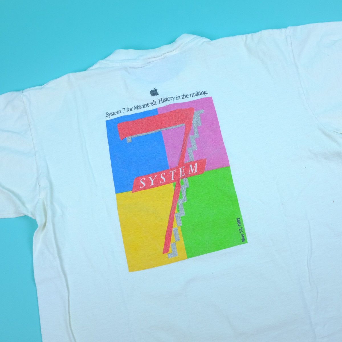 APPLE COMPUTER Macintosh FEST 85 七分袖Tシャツ Apple × Vintage Vintage 1991 System 7 MACINTOSH APPLE Computers t