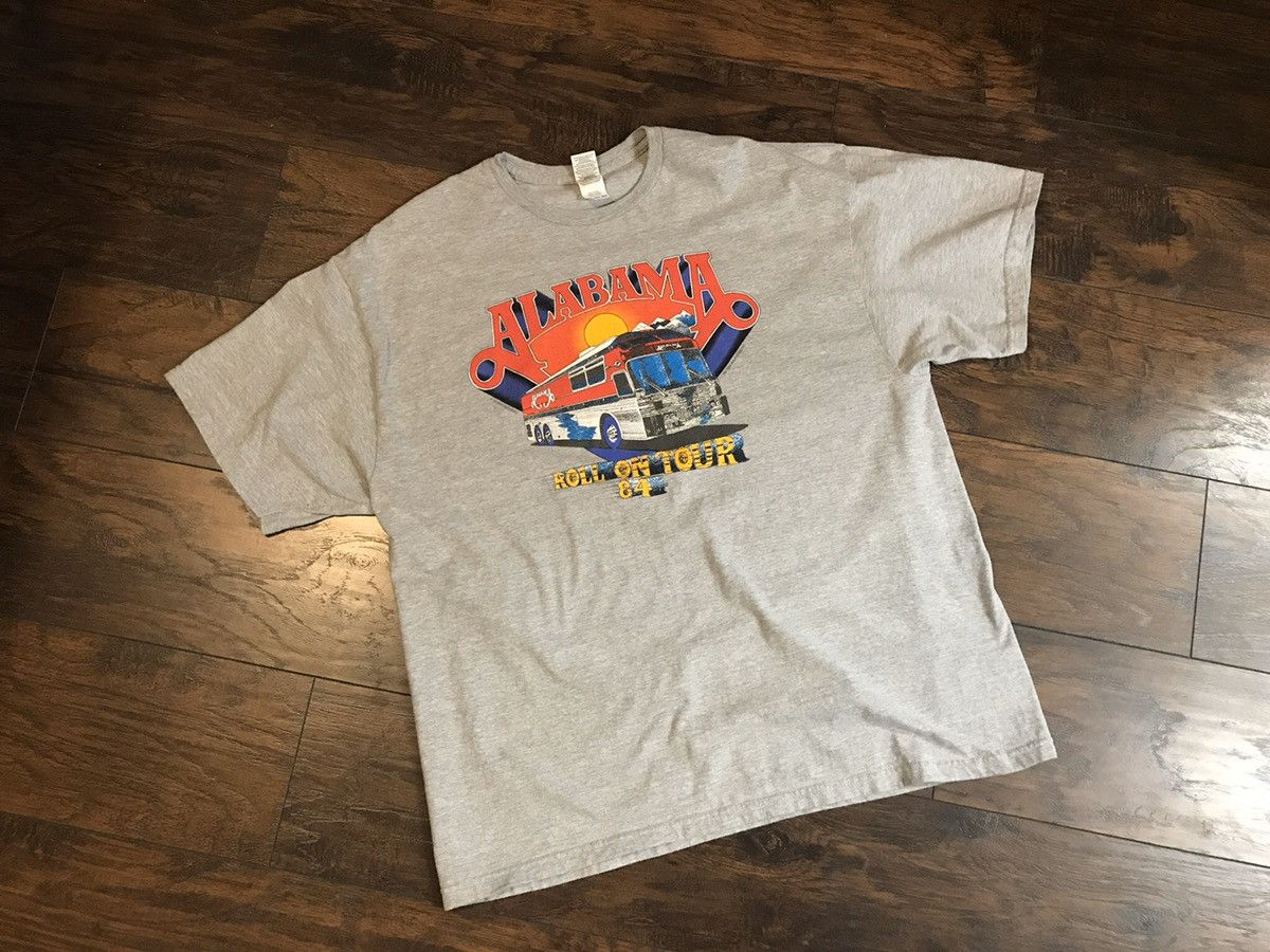 Vintage Alabama Roll On Tour 84 T Shirt Grey XXL | Grailed