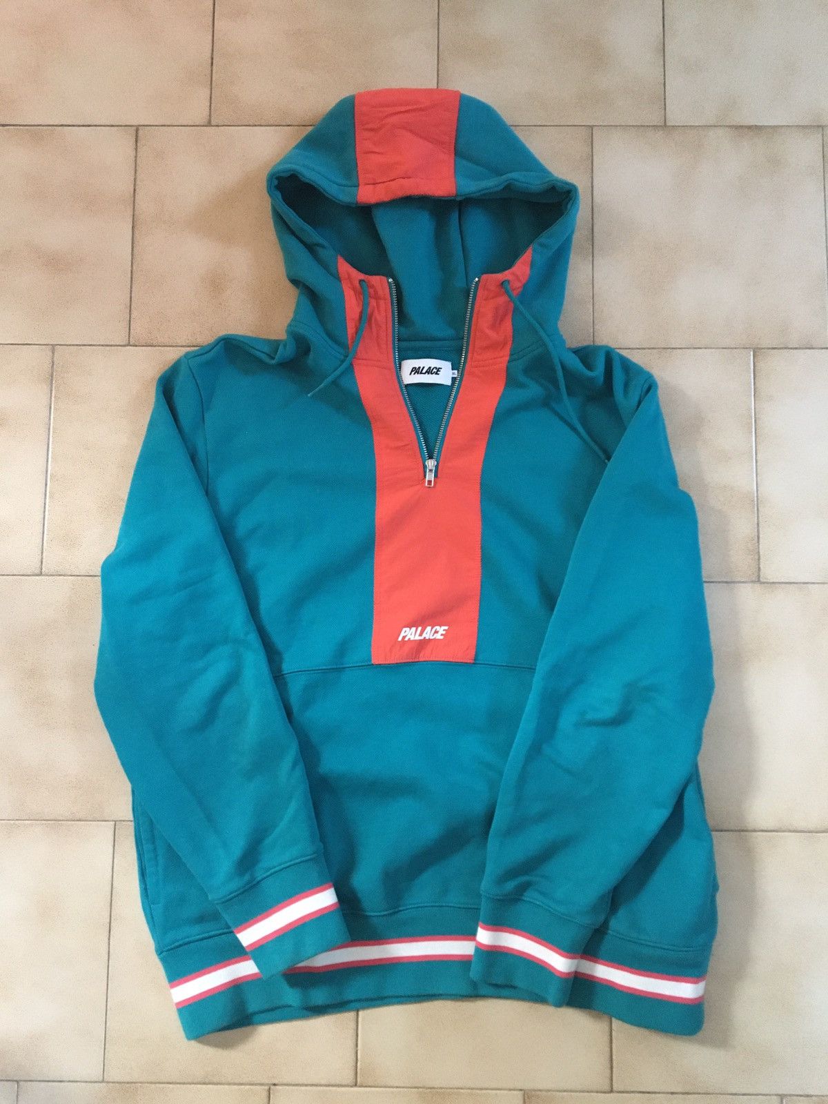 Palace Quarter Zip Hoodie Size US XL / EU 56 / 4 - 1 Thumbnail