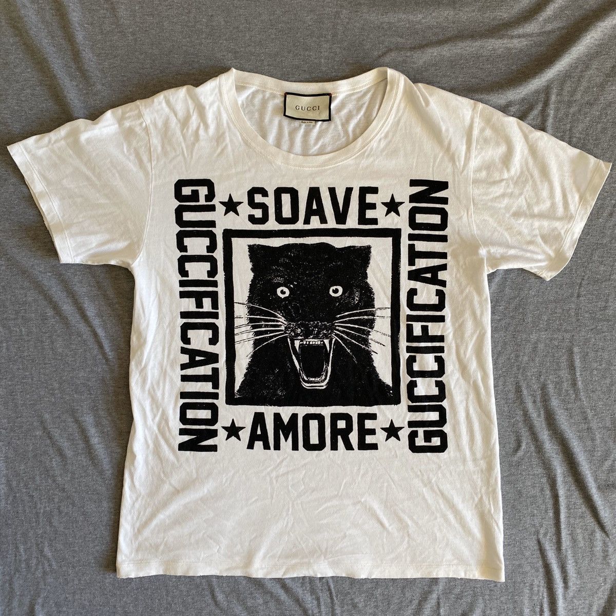 Gucci Gucci Soave Amore Guccification tee Grailed