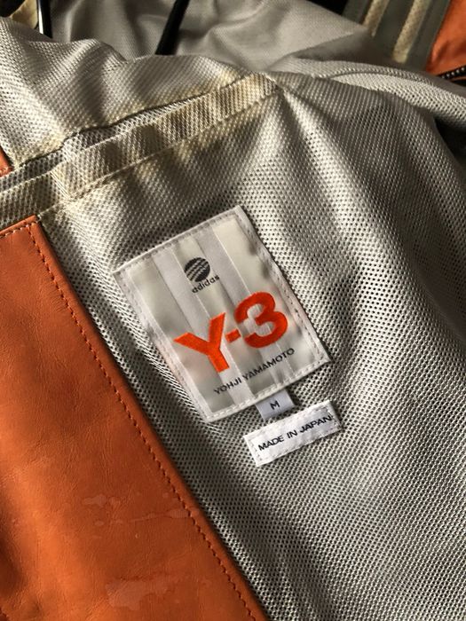 Y-3 Rare 2004 heroes leather jacket | Grailed