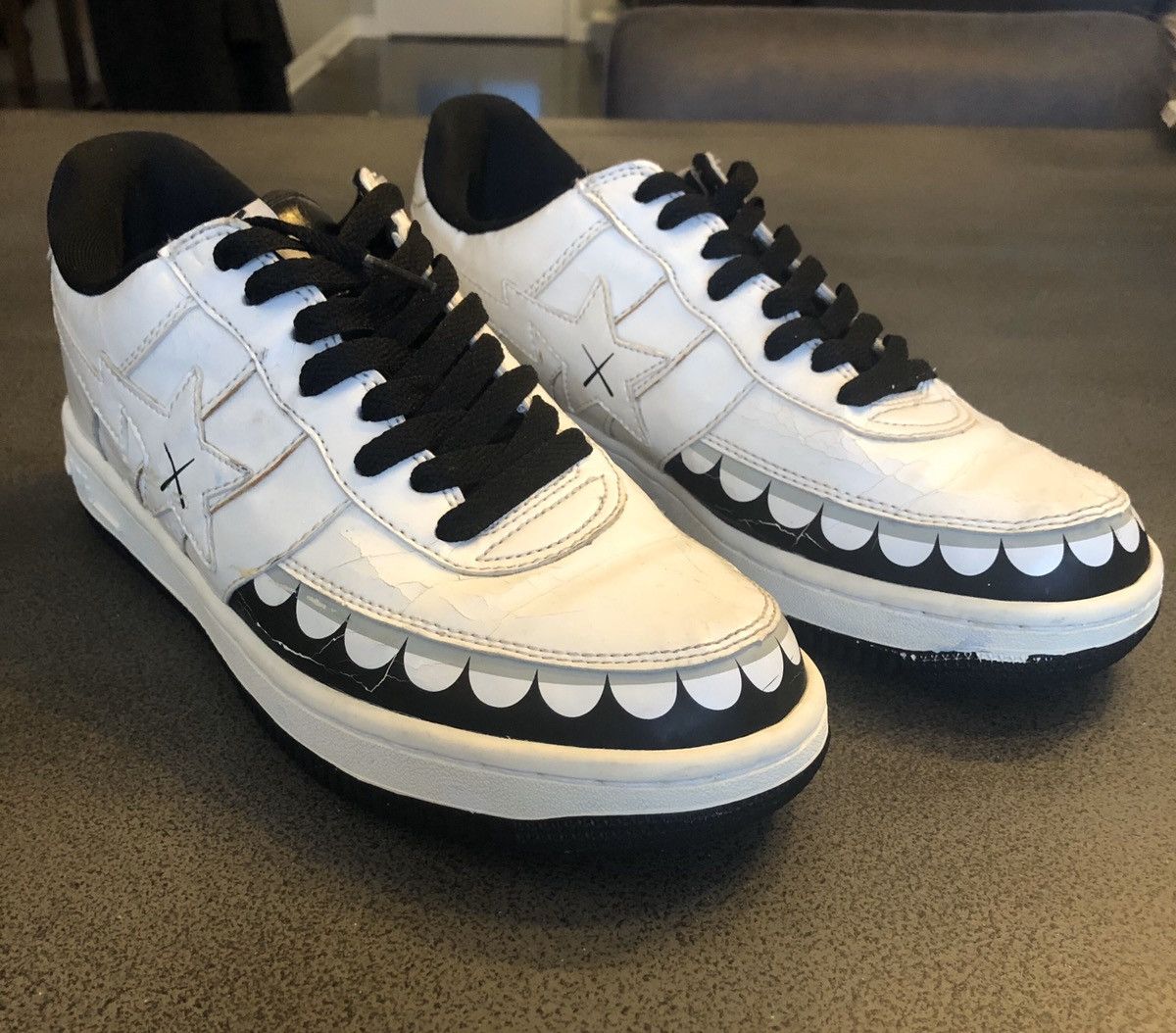 Bape × Kaws 1st Edition Archive Bape x Kaws Chompers Bapesta NIKE SOLE! Size US 8.5 / EU 41-42 - 3 Thumbnail
