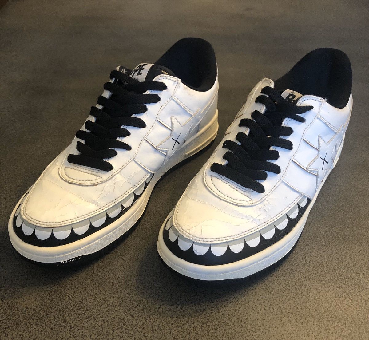 Bape × Kaws 1st Edition Archive Bape x Kaws Chompers Bapesta NIKE SOLE! Size US 8.5 / EU 41-42 - 4 Thumbnail