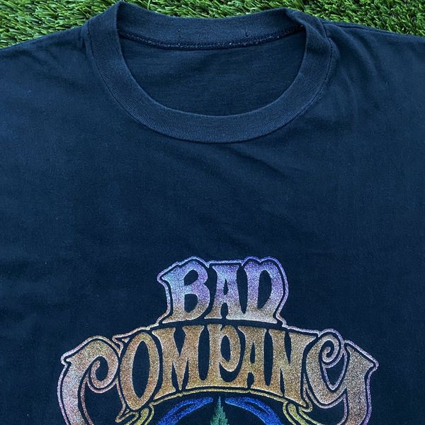 Camiseta Bad Company Logo Vintage, 100% Algodão. - Roquenrou