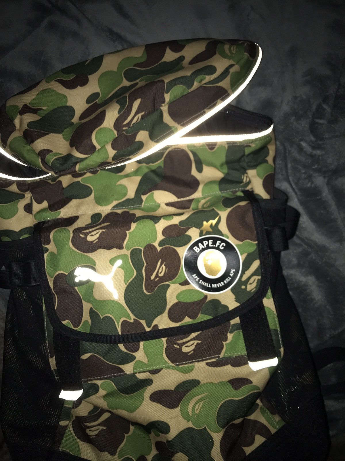 Puma x bape backpack hotsell