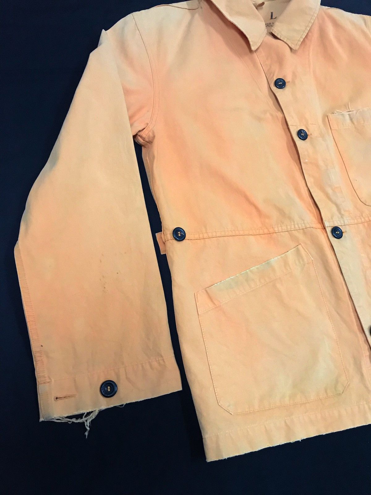 Stone Island Vintage Stone Island Distressed Denims Button Up Jacket Size US L / EU 52-54 / 3 - 2 Thumbnail