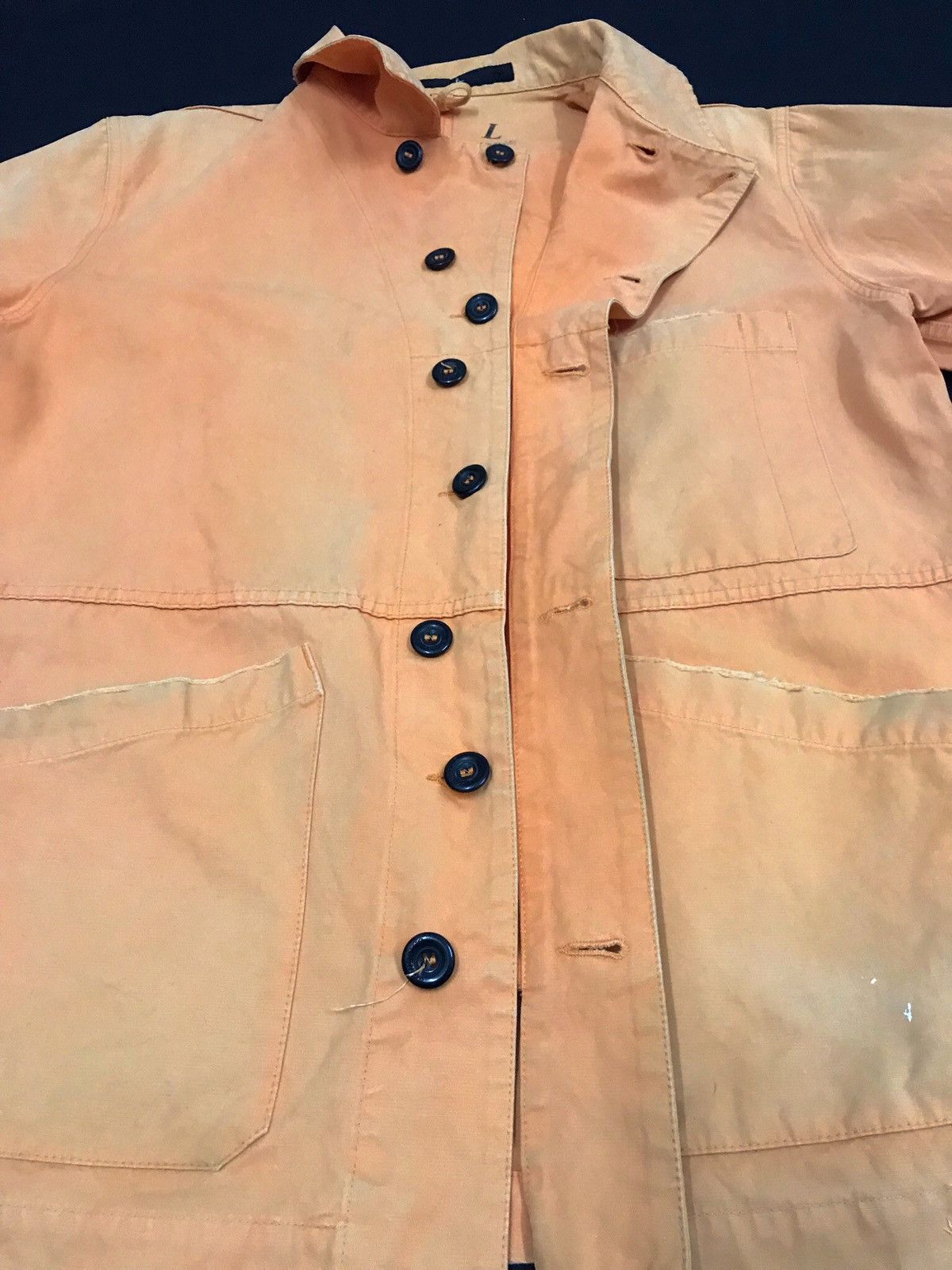 Stone Island Vintage Stone Island Distressed Denims Button Up Jacket Size US L / EU 52-54 / 3 - 10 Thumbnail