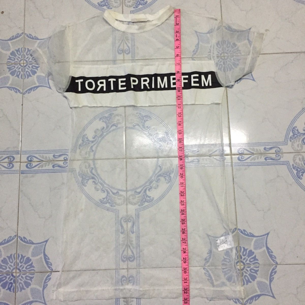 Japanese Brand TORTEPRIMEFEM Mesh Long Shirt Size US M / EU 48-50 / 2 - 10 Thumbnail