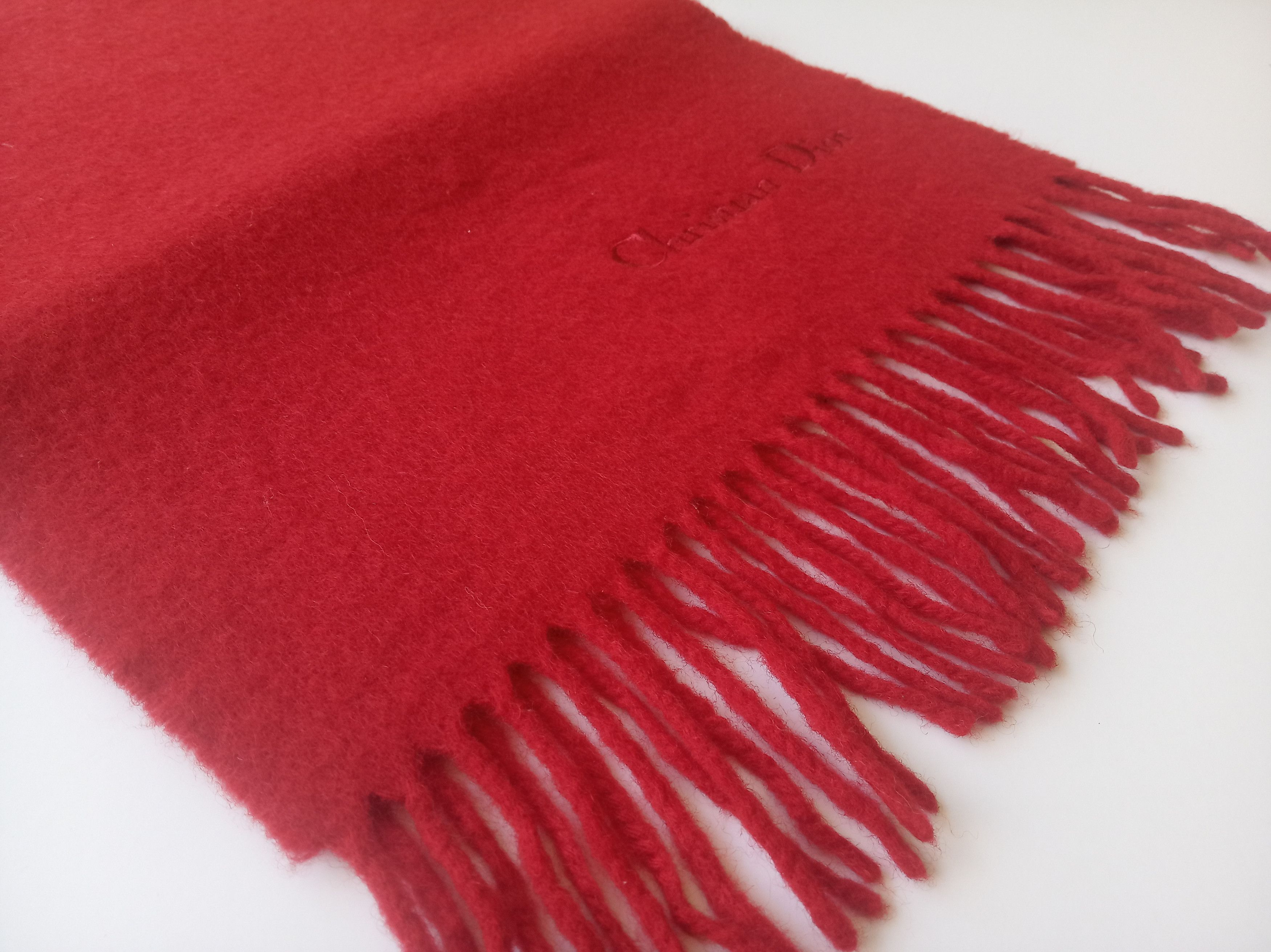 Outlet Christian Dior 100% Lambswool Scarf