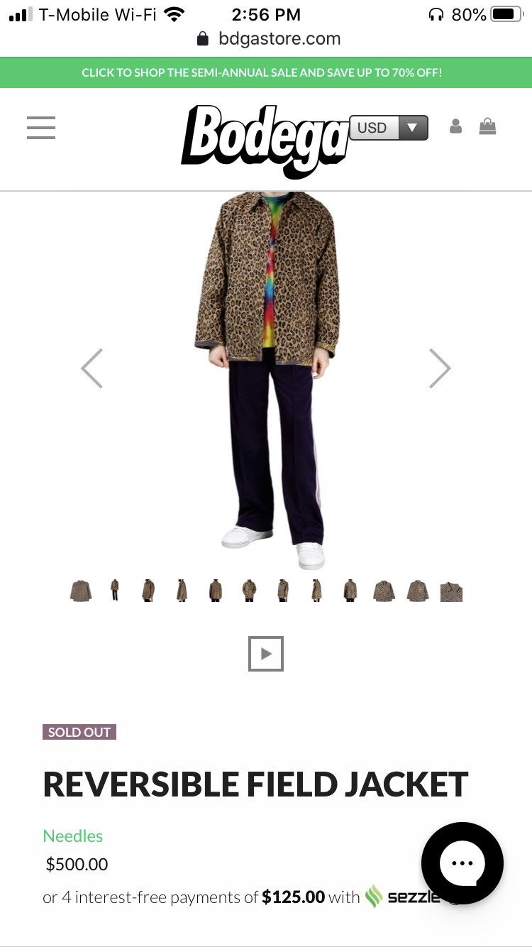 Needles reversible field jacket store