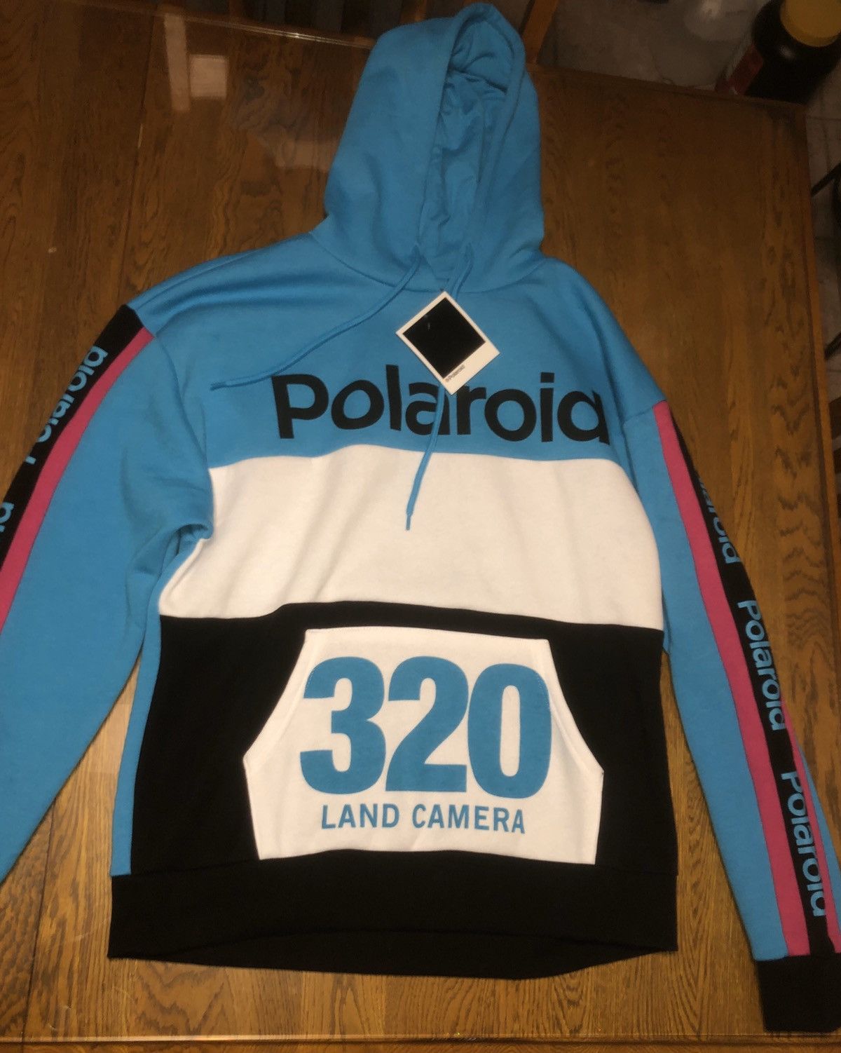 Polaroid hoodie black blue pink new arrivals