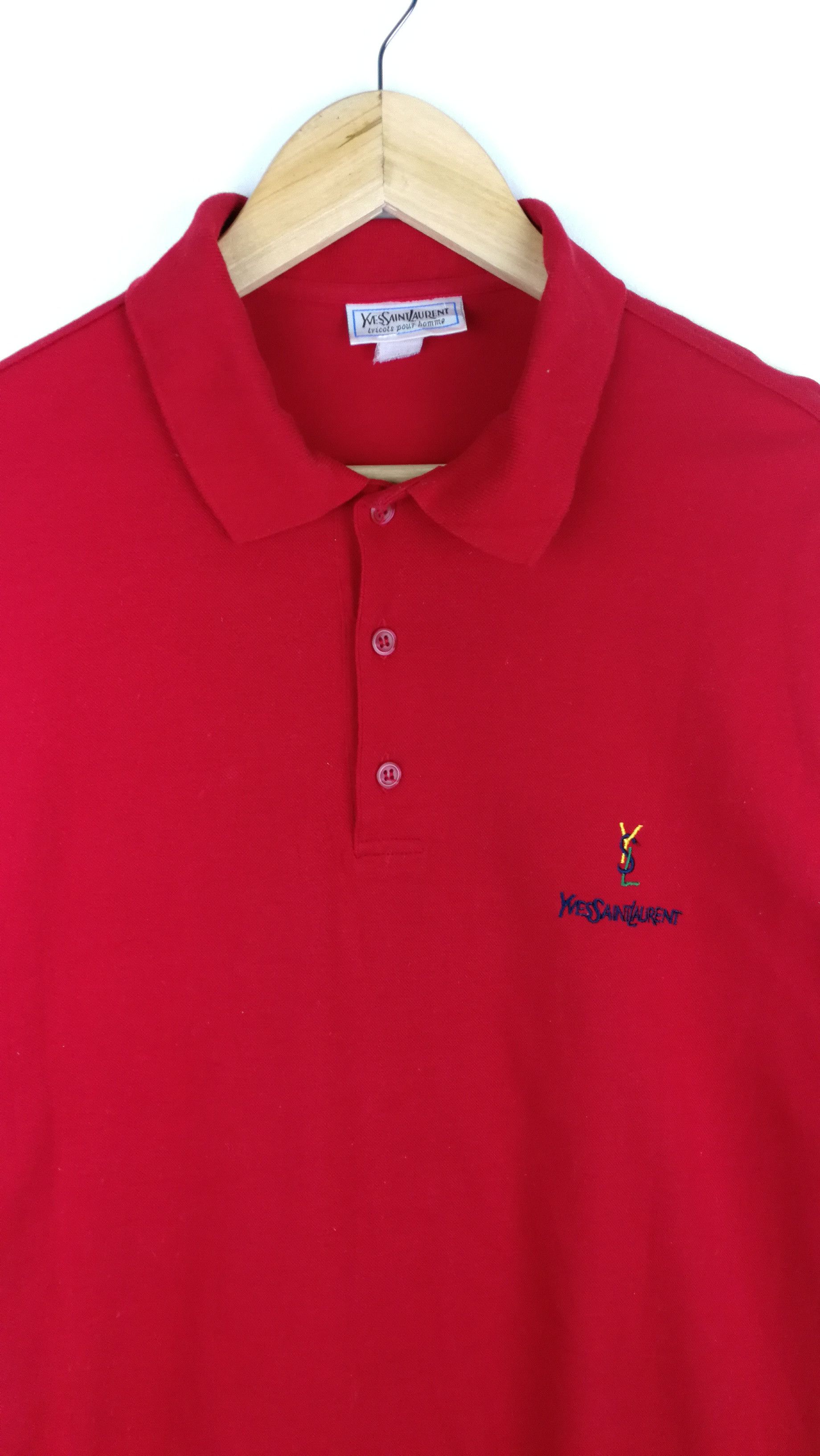 Yves Saint Laurent YVESAINTLAURENT MULTICOLOUR LOGO POLOS SHIRT Size US M / EU 48-50 / 2 - 7 Thumbnail