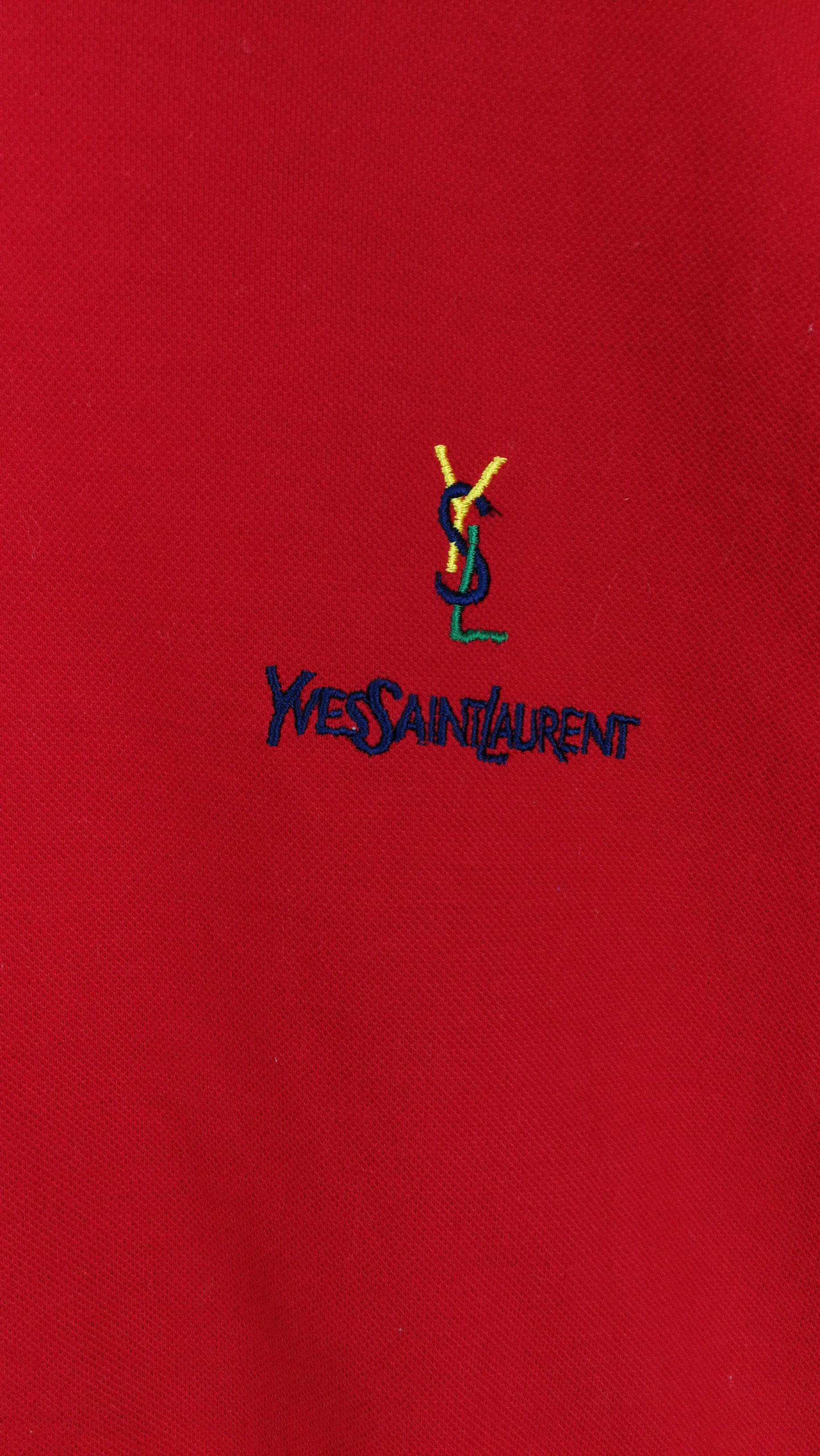 Yves Saint Laurent YVESAINTLAURENT MULTICOLOUR LOGO POLOS SHIRT Size US M / EU 48-50 / 2 - 10 Thumbnail