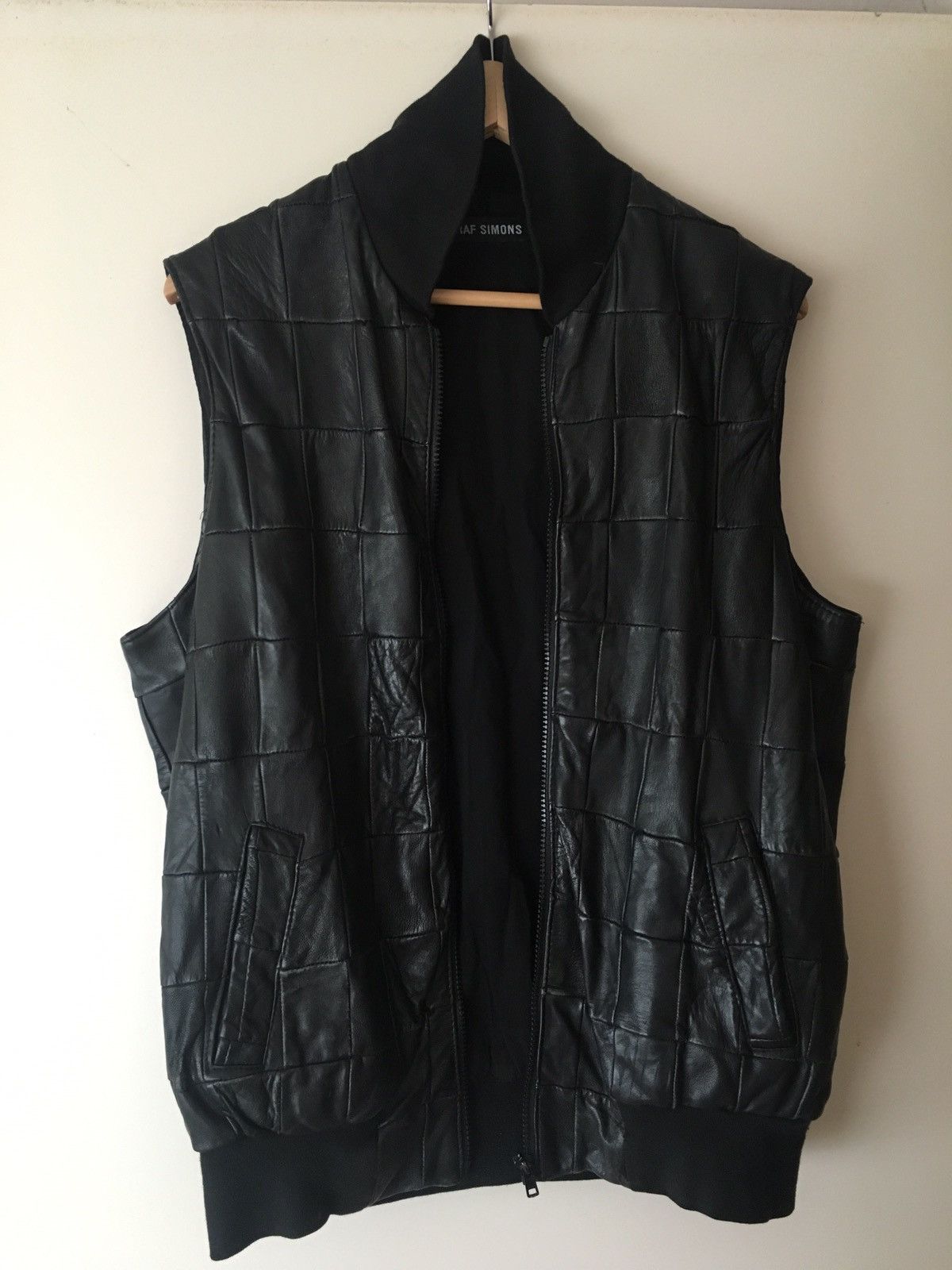Raf Simons 1999 Archive 100% Leather Vest | Grailed