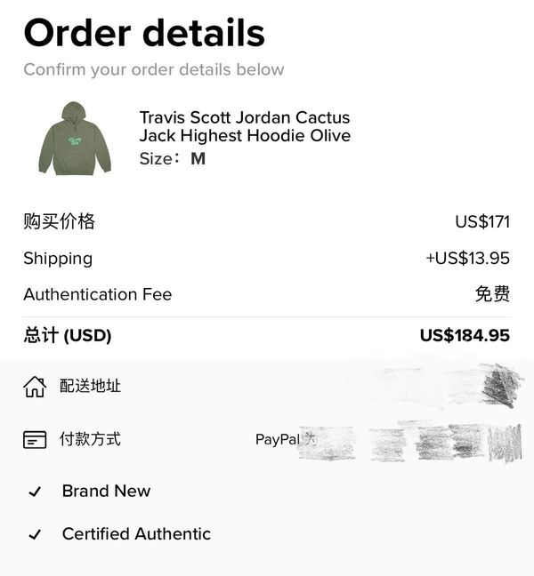 Nike Air Jordan x Travis Scott Cactus Jack Highest Hoodie Olive Size Medium