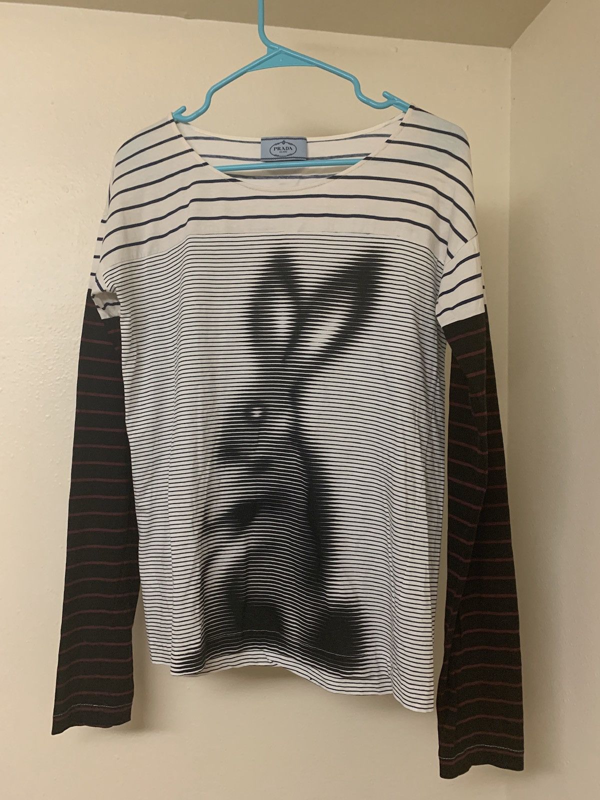 Prada Prada Bunny / Rabbit Runway Longsleeve Striped Tee | Grailed