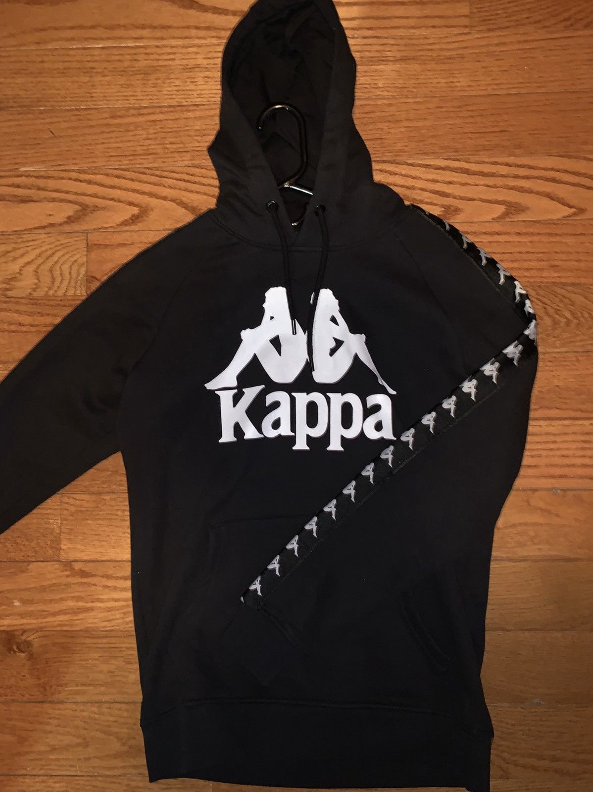 Kappa Hurtado Pullover Hoodie Black Tops