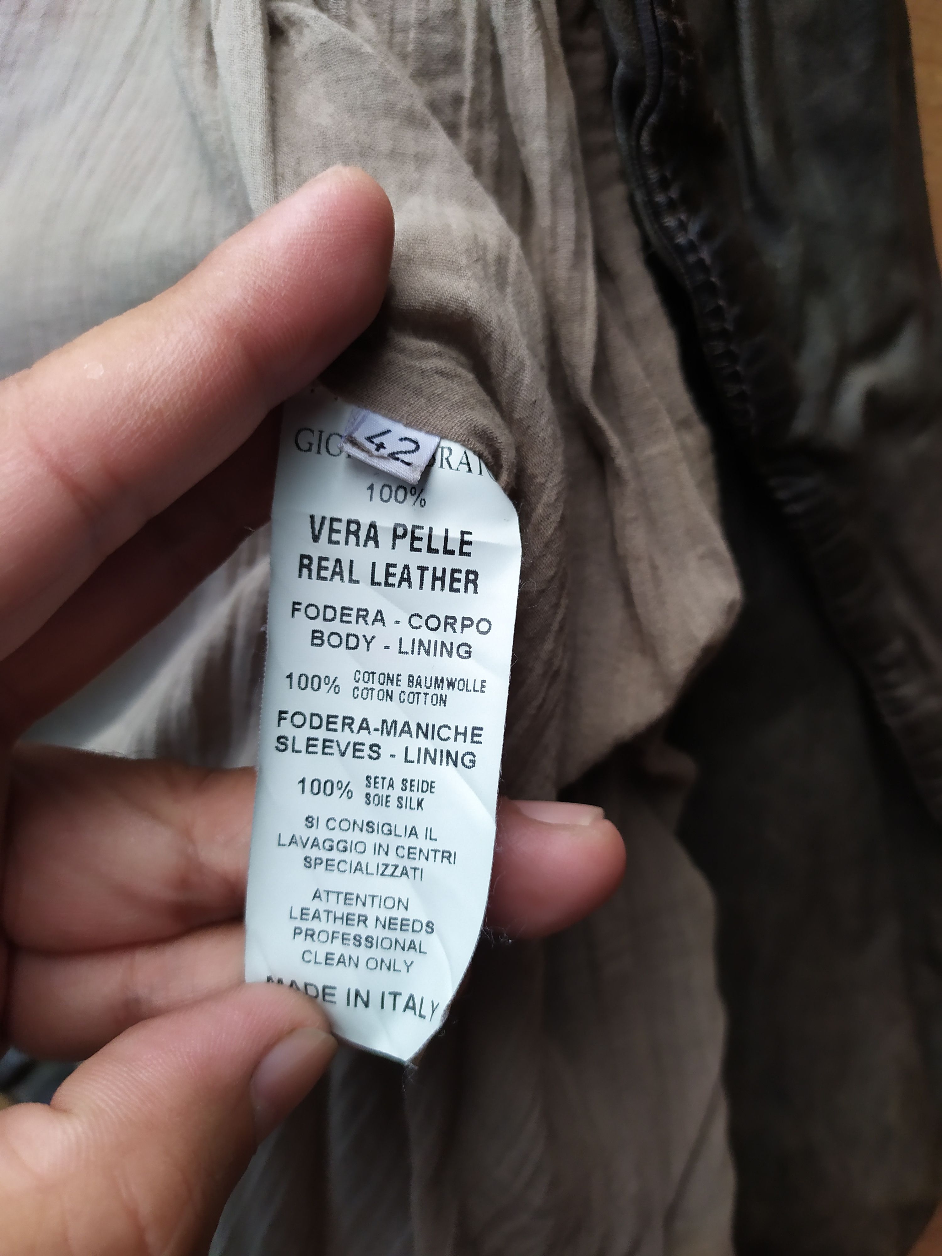 Giorgio Brato × Vintage GIORGIO BRATO ORGANIC EDITION LEATHER JACKET RARE!! Size US XS / EU 42 / 0 - 3 Thumbnail