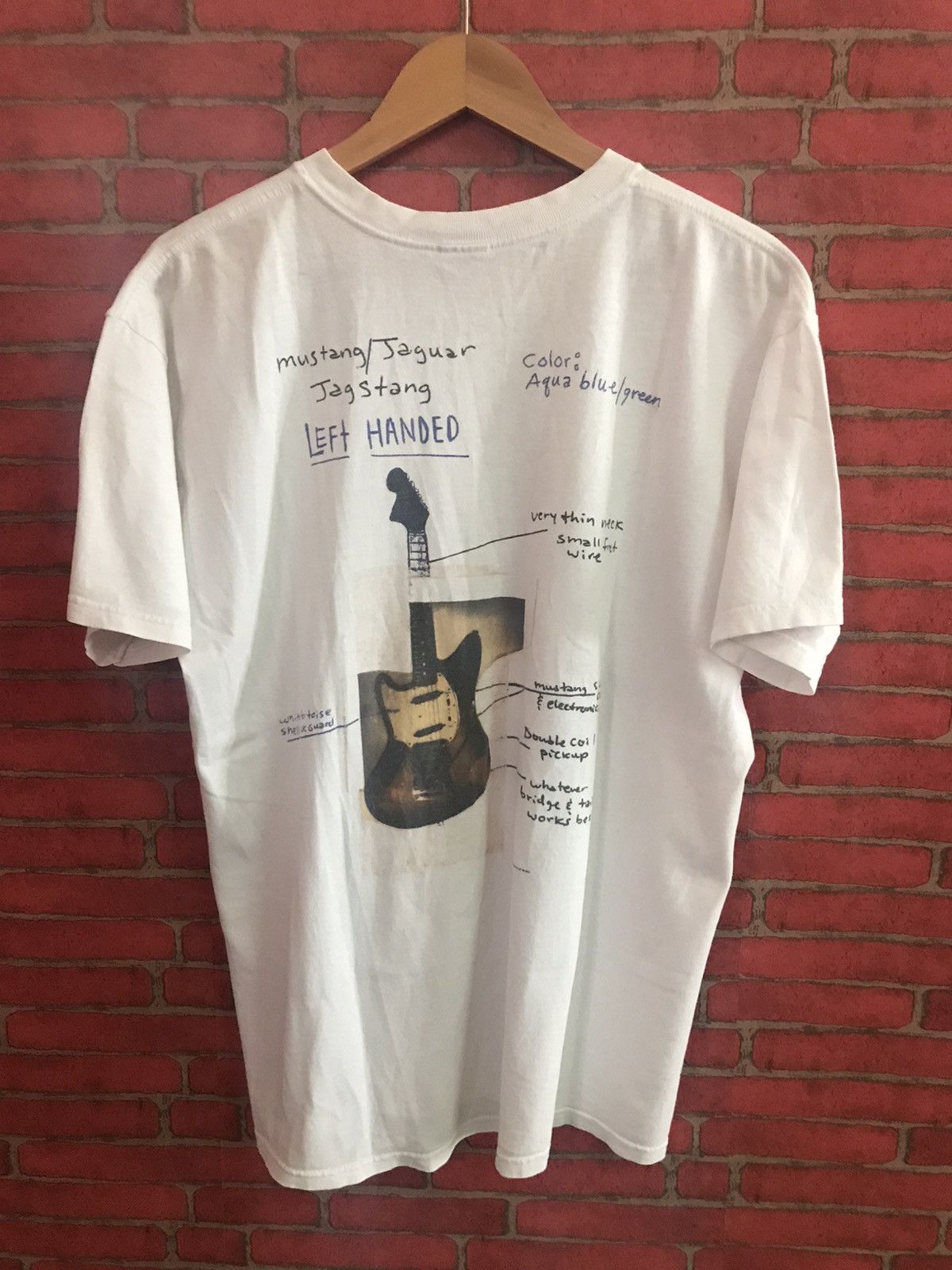 Band Tees × Kurt Cobain × Vintage Vintage Kurt Cobain Fender Jag  