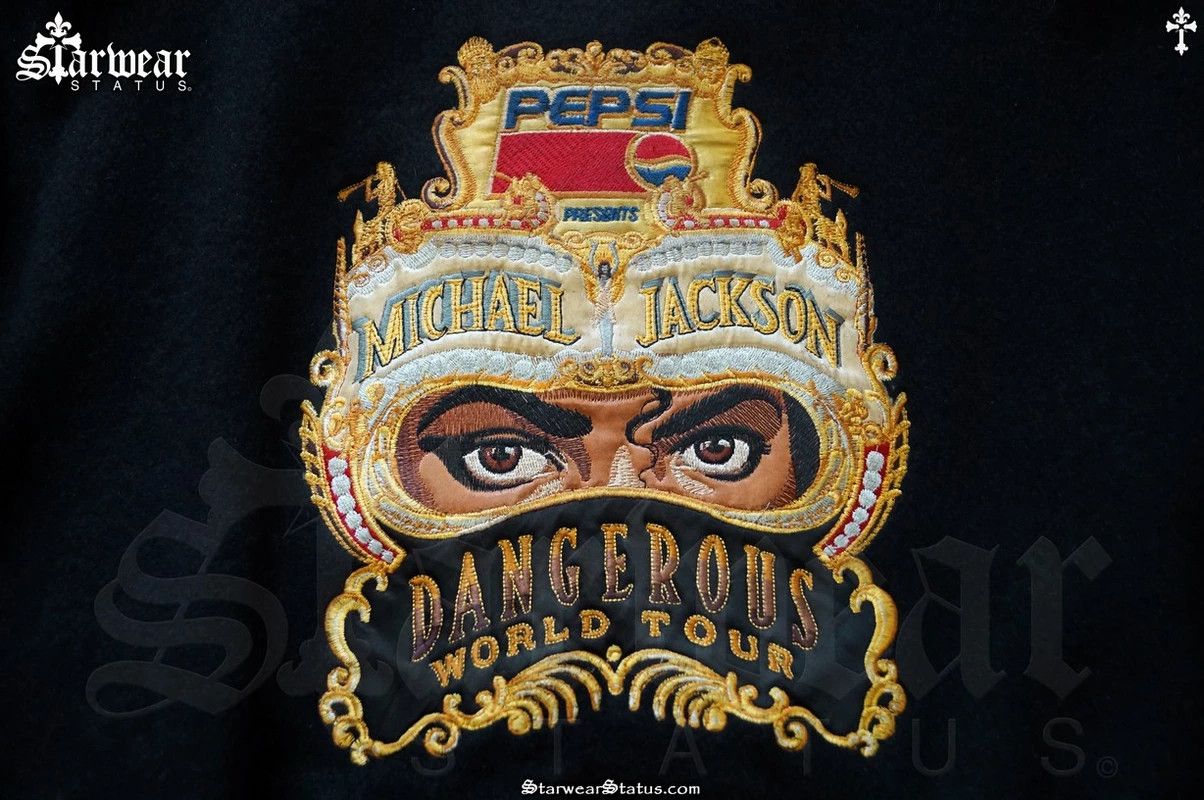 Michael Jackson Michael Jackson Dangerous Crew Tour Varsity Michael Jackson Michael Jackson Dangerous Crew Tour Varsity