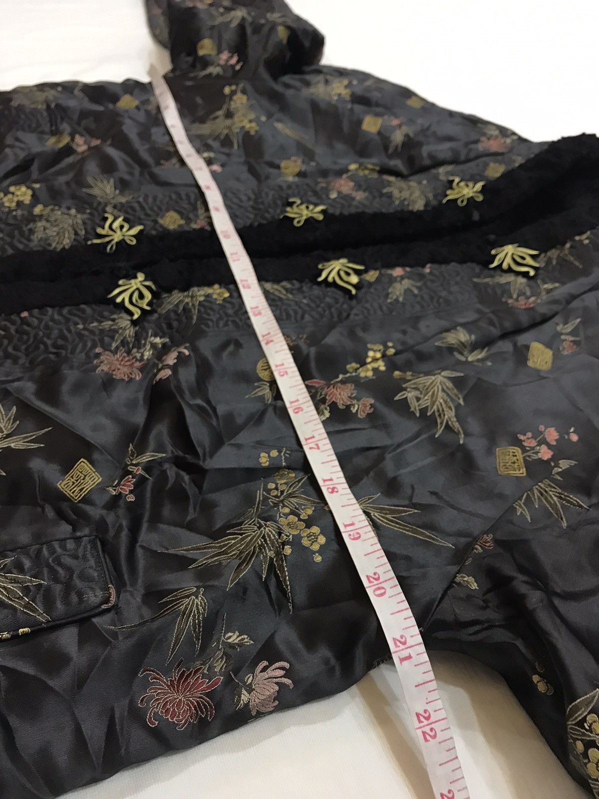 Japanese Brand VTG EMBROIDERED SILK MANDARIN JACKET KIMONO INSULATION JAPAN Size US M / EU 48-50 / 2 - 9 Thumbnail