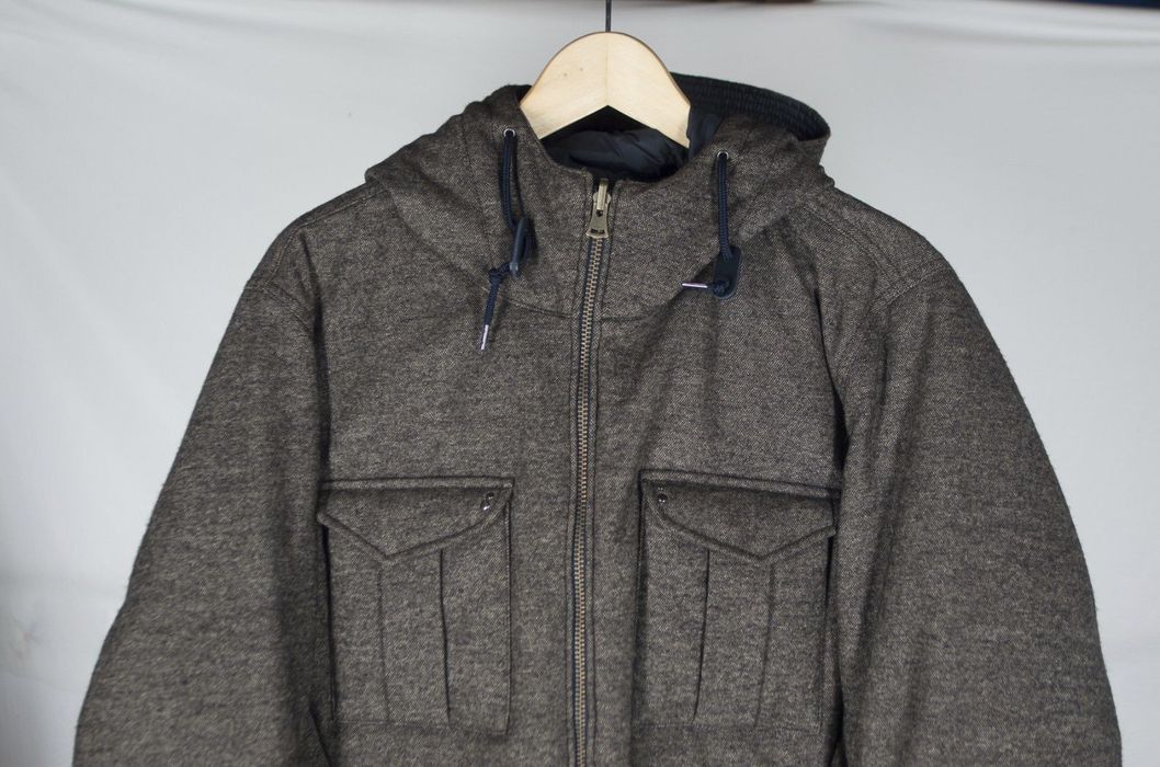 MIDA Firenze Gray Tweed Reversible Down Field Jacket | Grailed