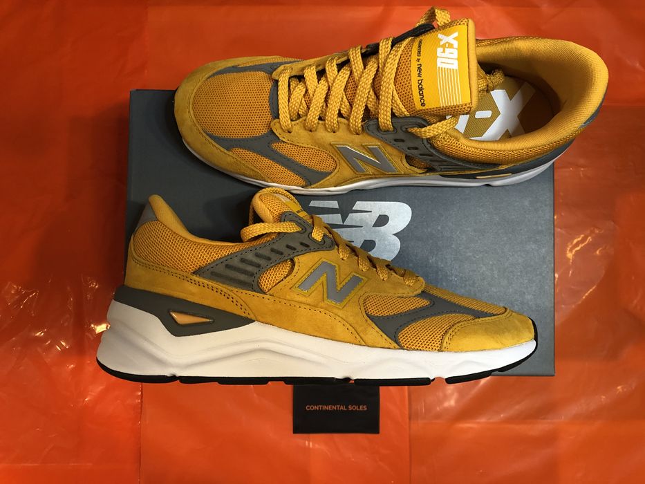 New balance x90 gold hot sale rush