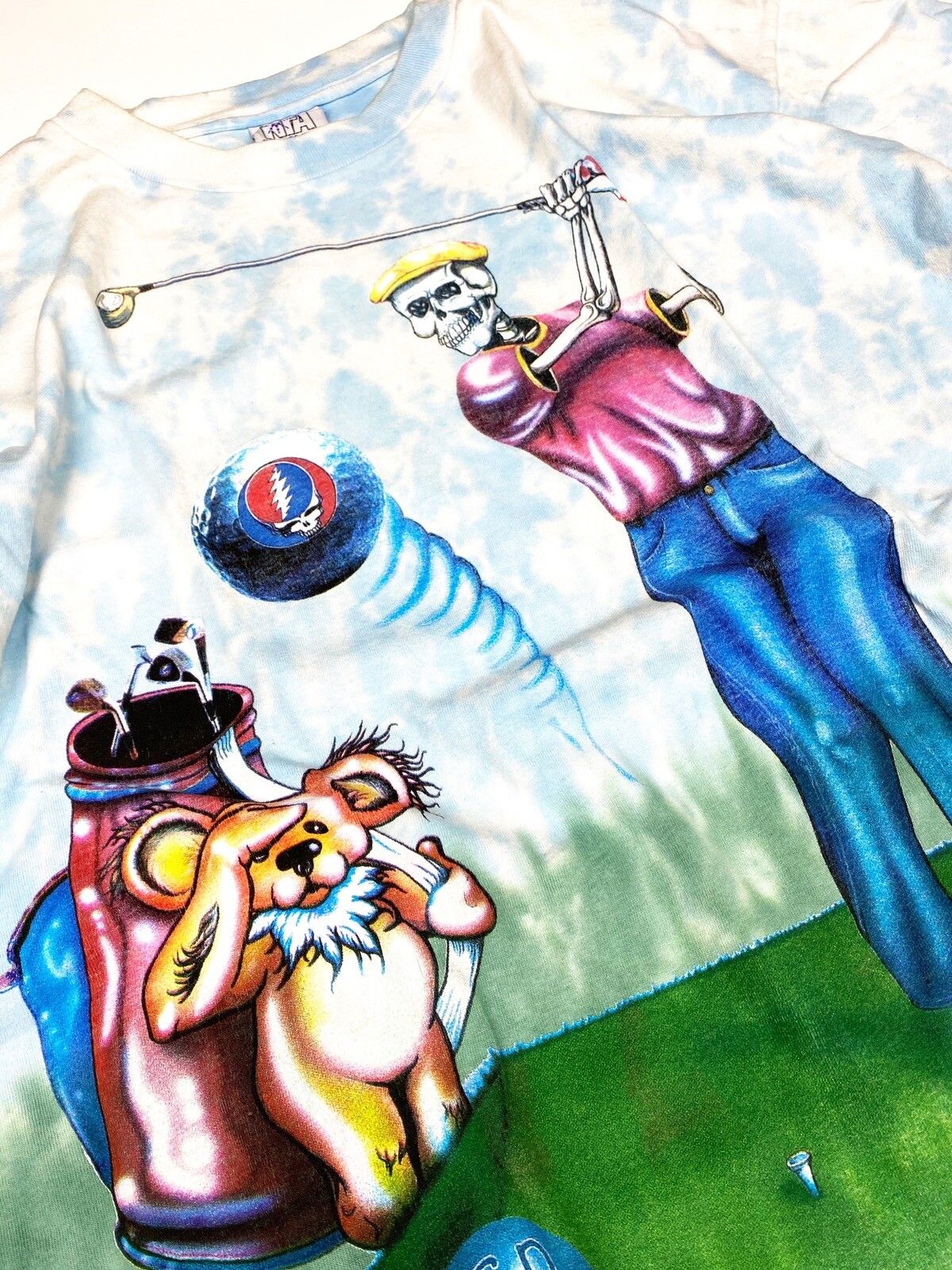 Vintage Vintage 1994 Grateful Dead Golf Shirt Liquid Blue Tag Size US XL / EU 56 / 4 - 3 Thumbnail
