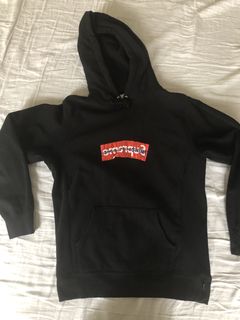 Supreme comme des on sale garcons hooded sweatshirt black