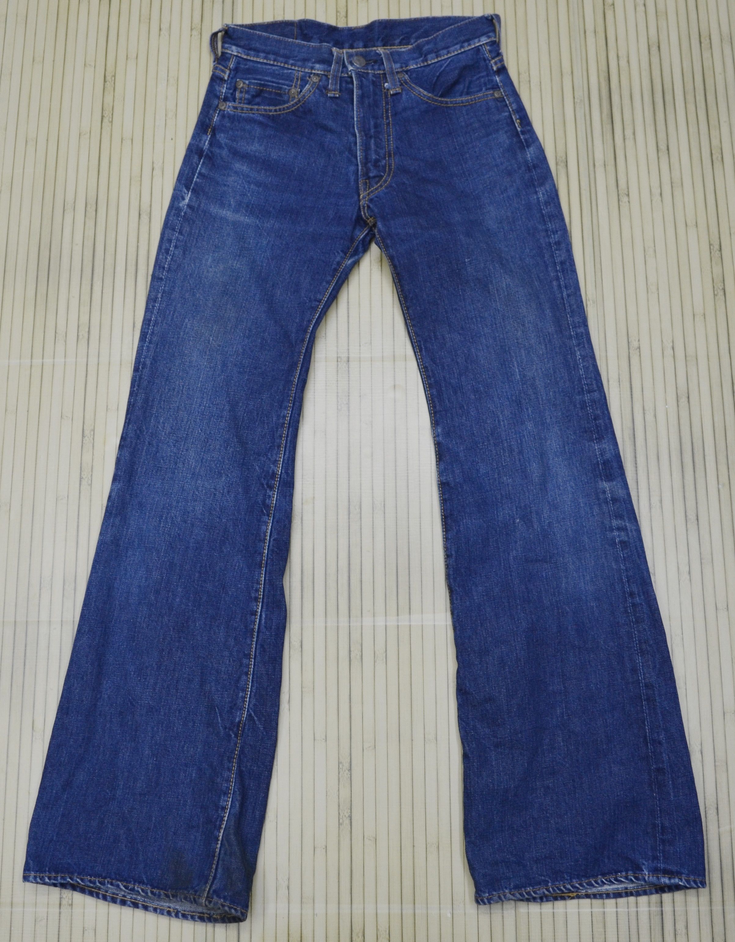 image of Vintage Big Stone Jeans Slim Fit Boot Cut Style in Blue, Men's (Size 26)