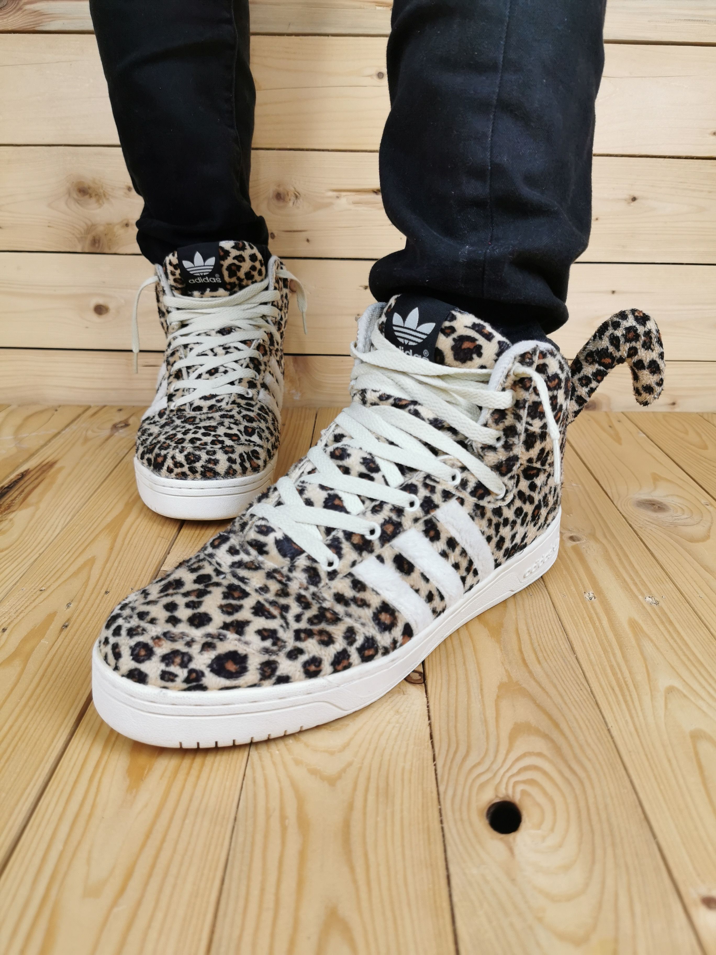 Adidas  Jeremy Scott Adidas Jeremy Scott Leopard Tail Shoe | Grailed