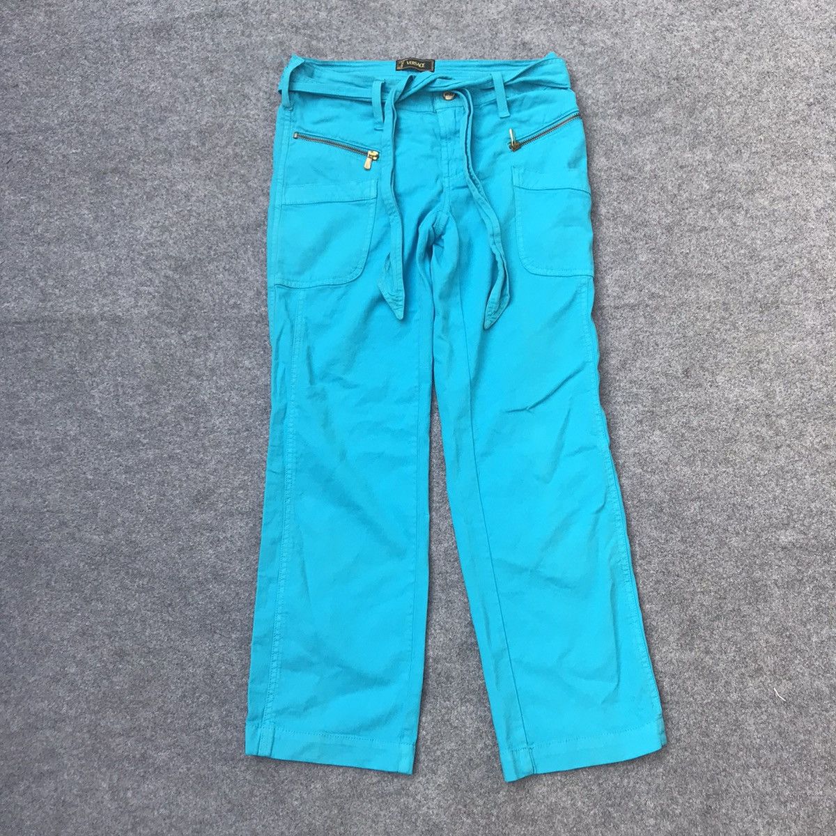 Versace × Versace Jeans Couture Versace blue pants Size US 30 / EU 46 - 1 Thumbnail