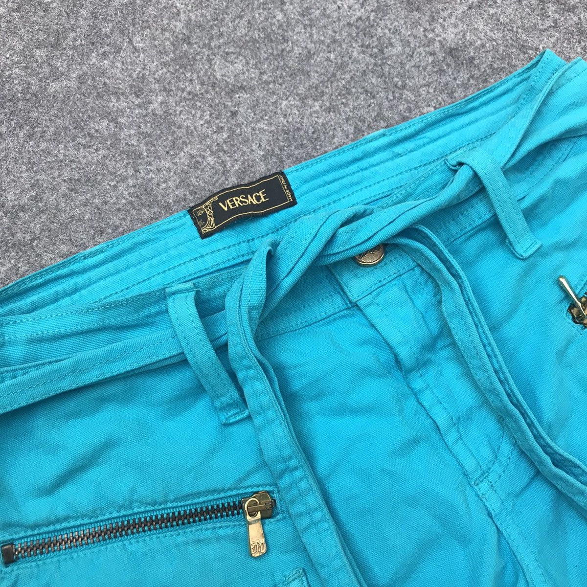 Versace × Versace Jeans Couture Versace blue pants Size US 30 / EU 46 - 2 Thumbnail