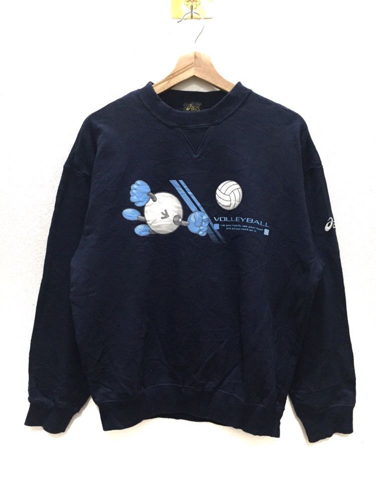 Asics Vintage Asics sweatshirt Asics Volleyball crewneck Size US M / EU 48-50 / 2 - 1 Thumbnail