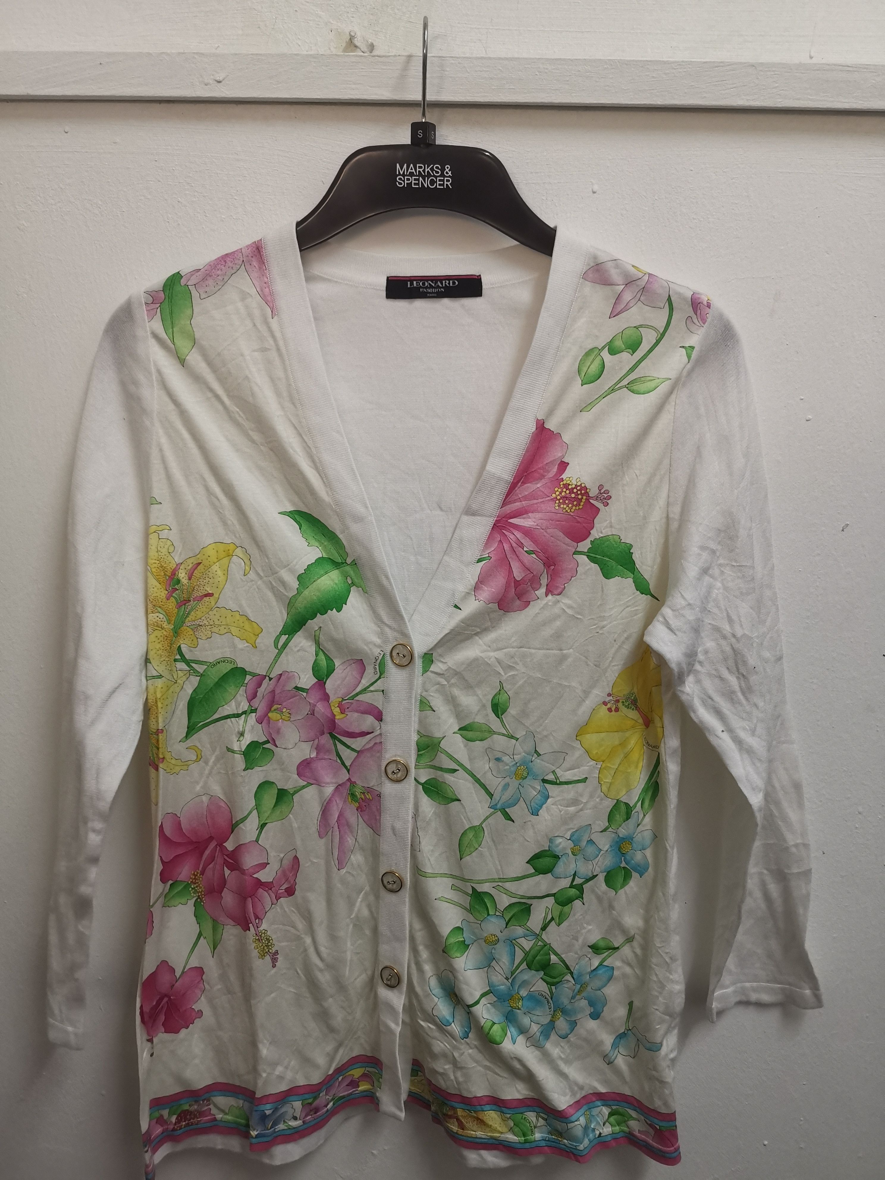 All Over Print Vintage Leonard fashion Button cardigan