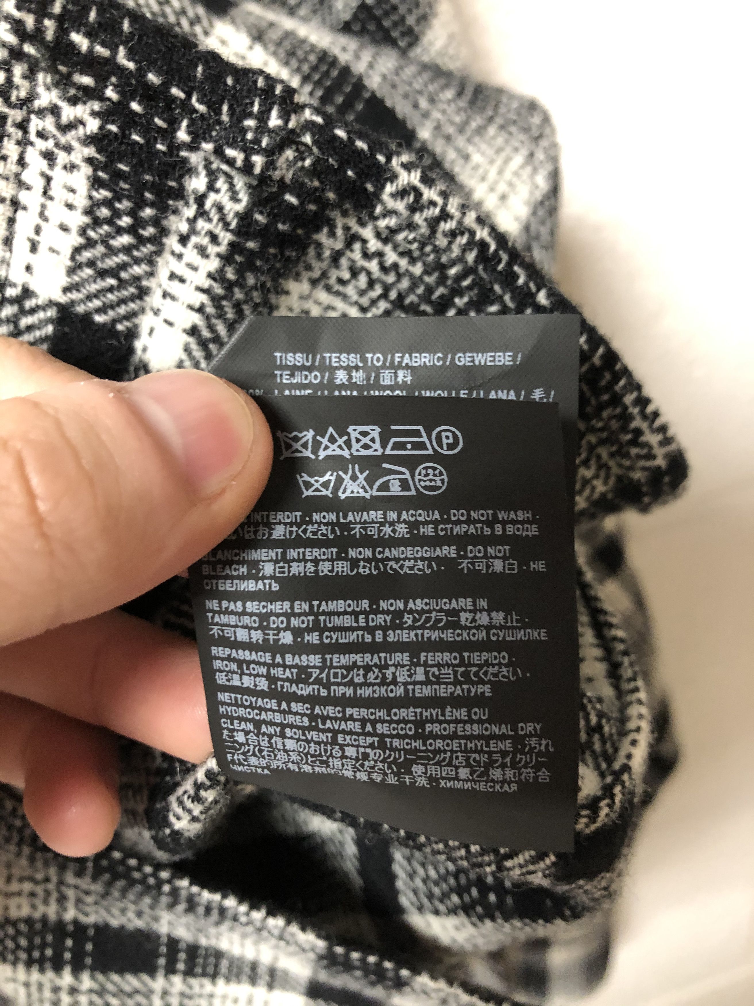 Saint Laurent Paris Saint Laurent Wool Plaid Shirt 16SS Size US XS / EU 42 / 0 - 7 Thumbnail