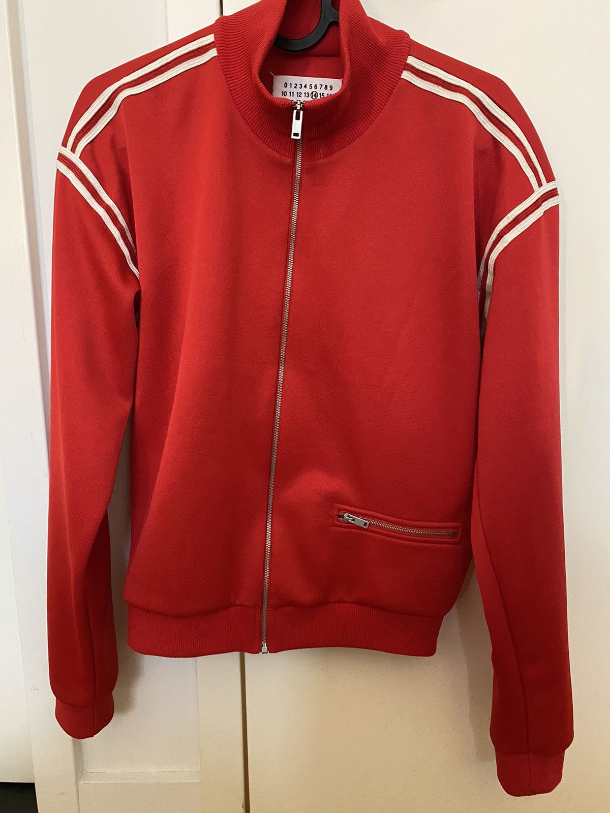 Maison Margiela Maison Margiela Red Jersey Track Jacket 44