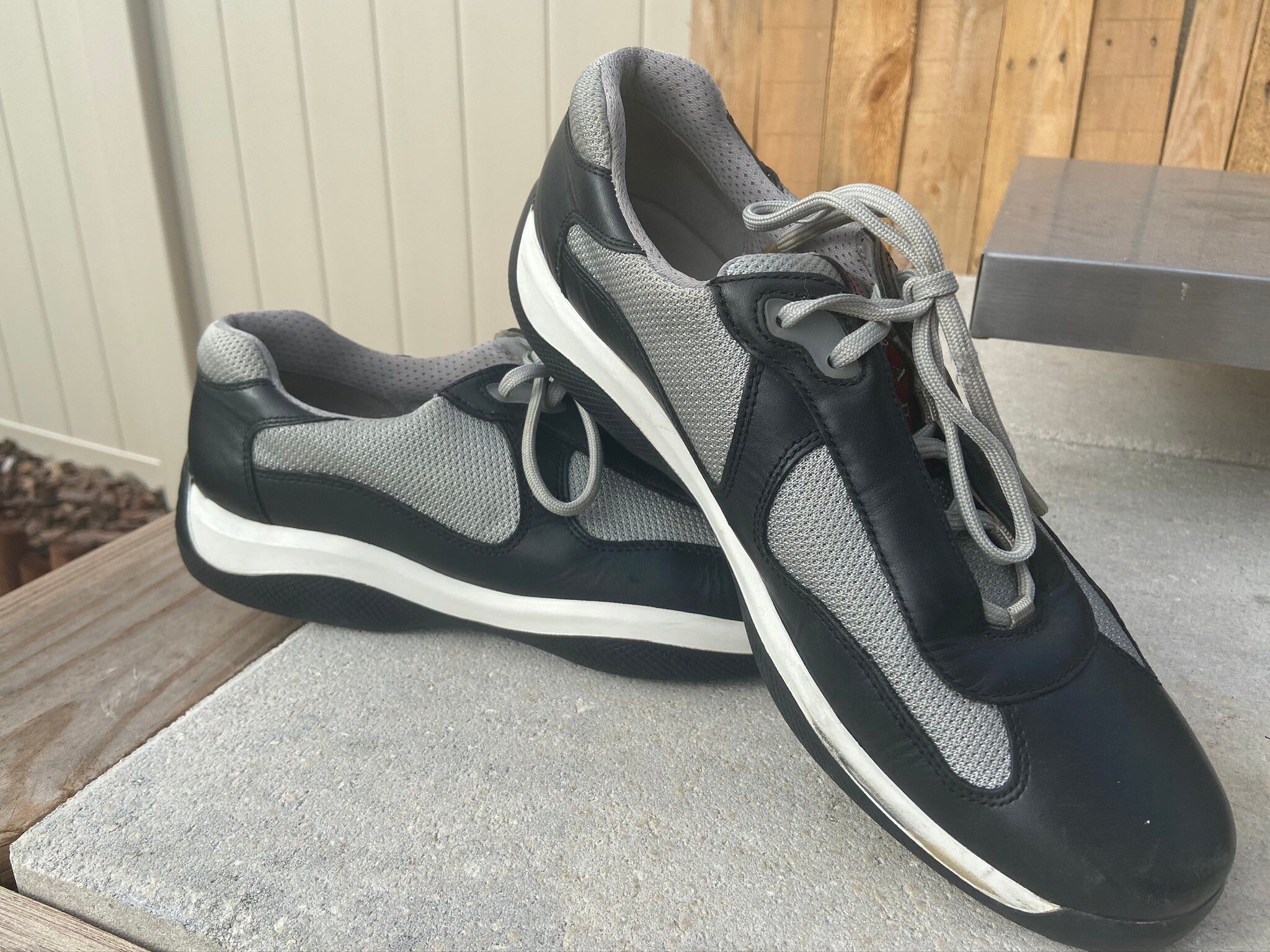 Prada Prada America’s Cup Black/Grey Sneakers Size US 11 / EU 44 - 1 Preview