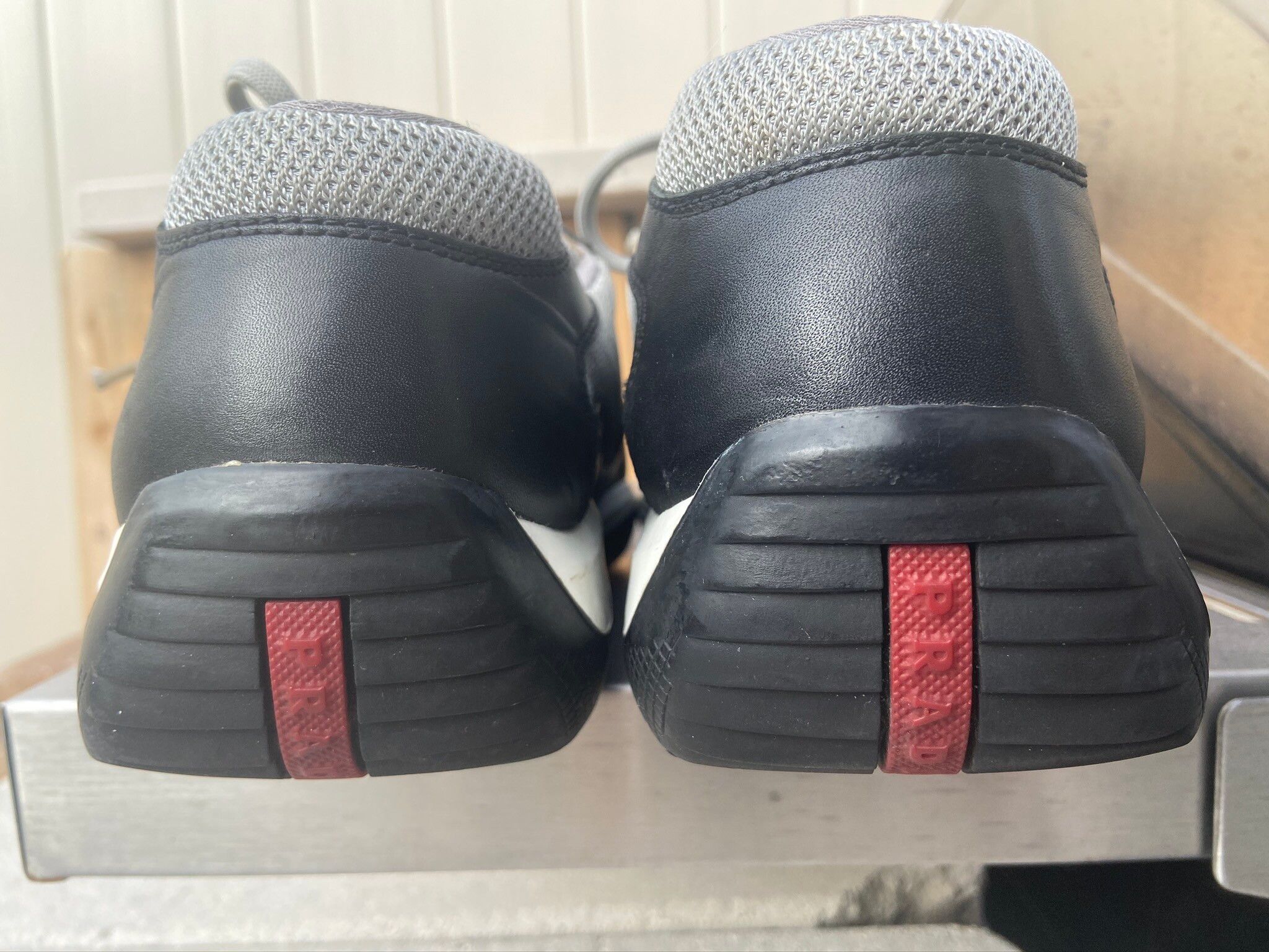 Prada Prada America’s Cup Black/Grey Sneakers Size US 11 / EU 44 - 4 Thumbnail