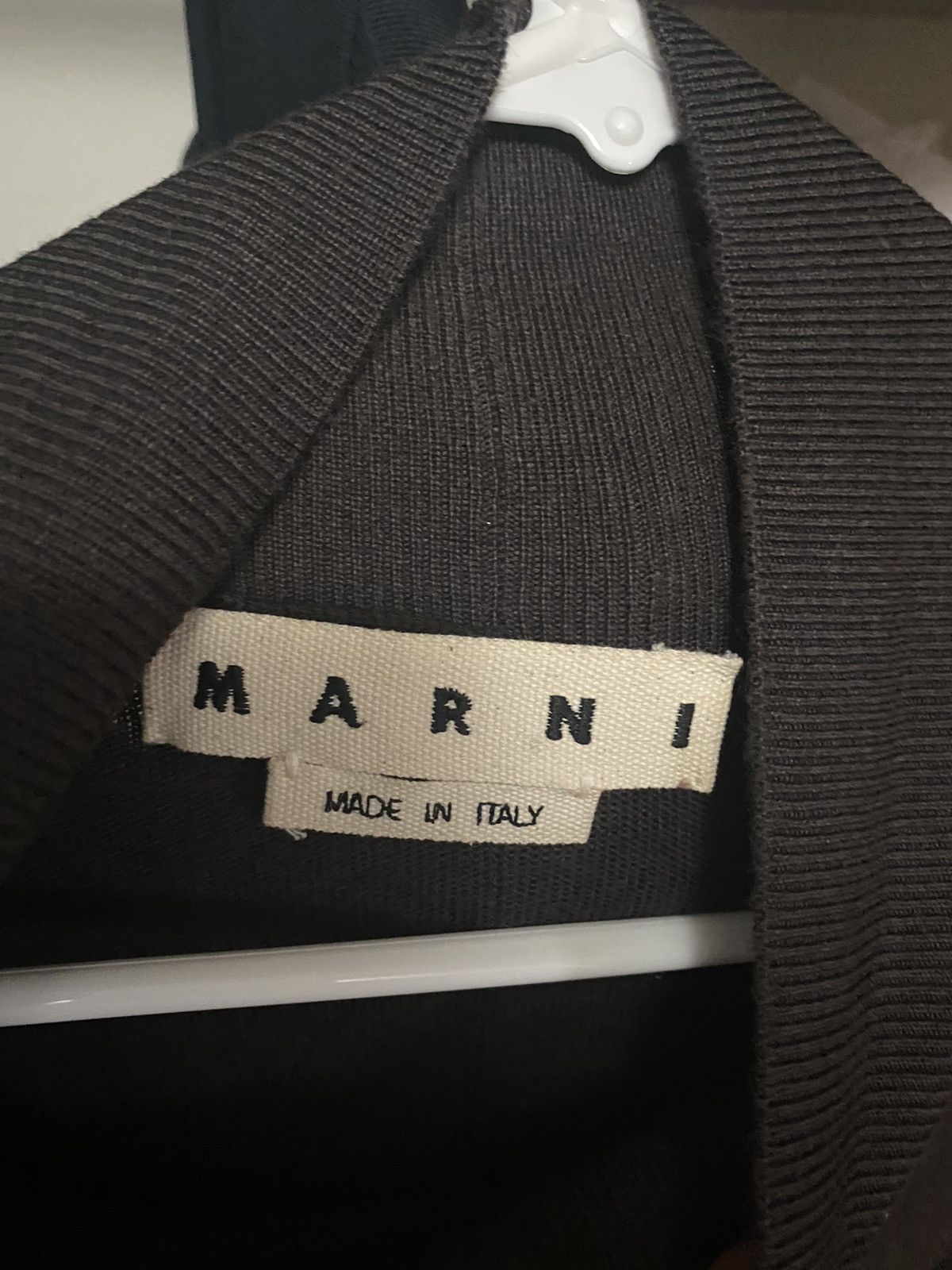 Marni split seam 54 brown sweater