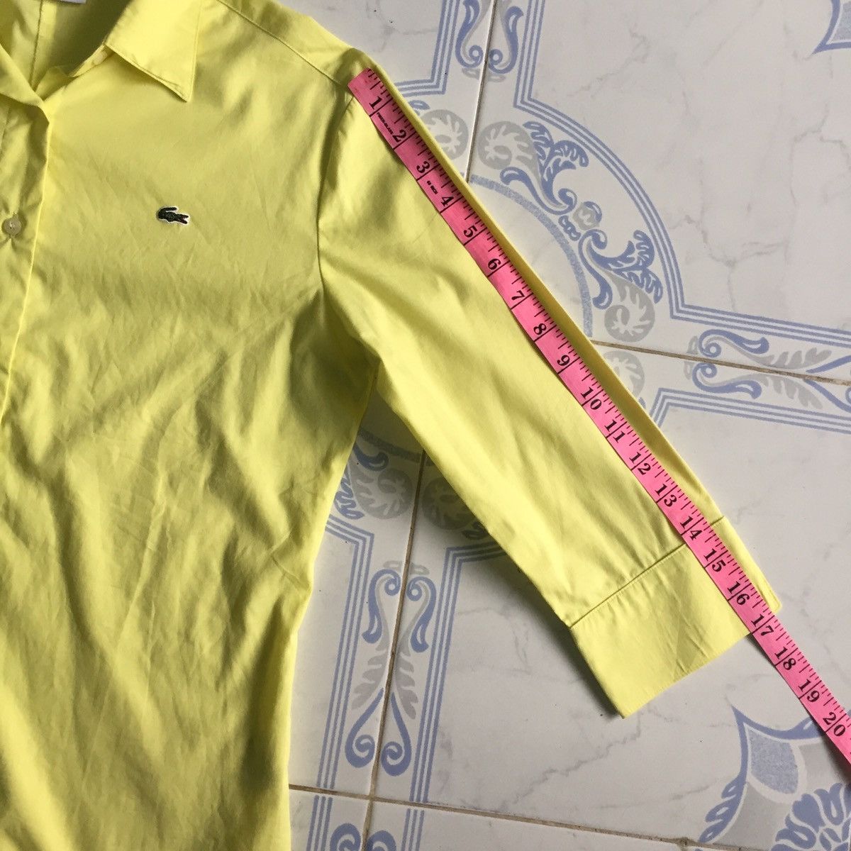 Japanese Brand Lacoste Long Sleeve Button Up Shirt MADE IN JAPAN Size US S / EU 44-46 / 1 - 12 Thumbnail