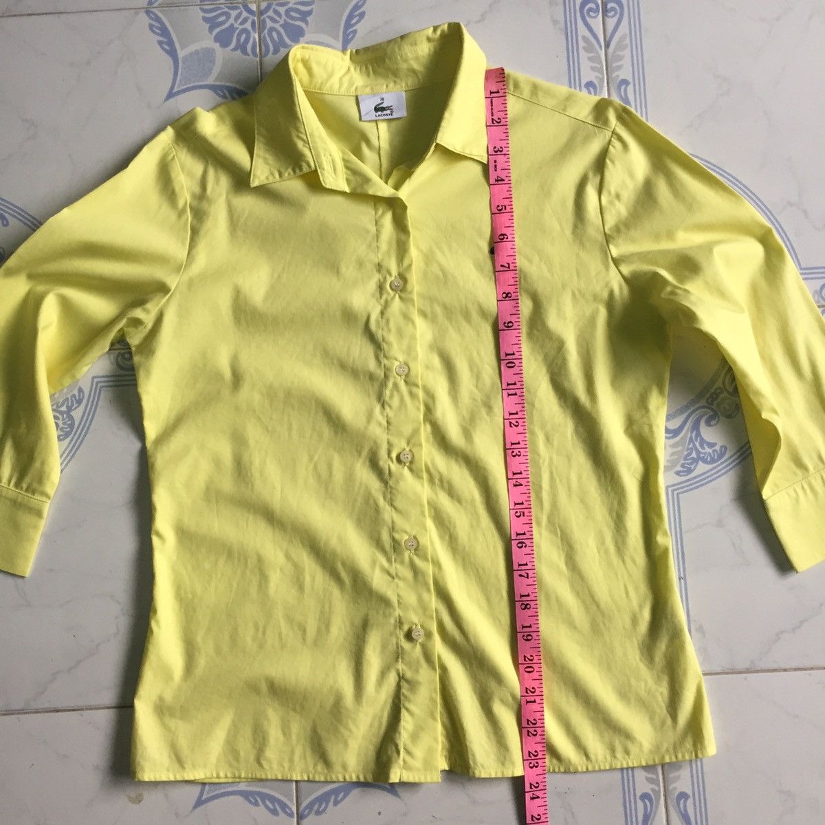 Japanese Brand Lacoste Long Sleeve Button Up Shirt MADE IN JAPAN Size US S / EU 44-46 / 1 - 11 Thumbnail