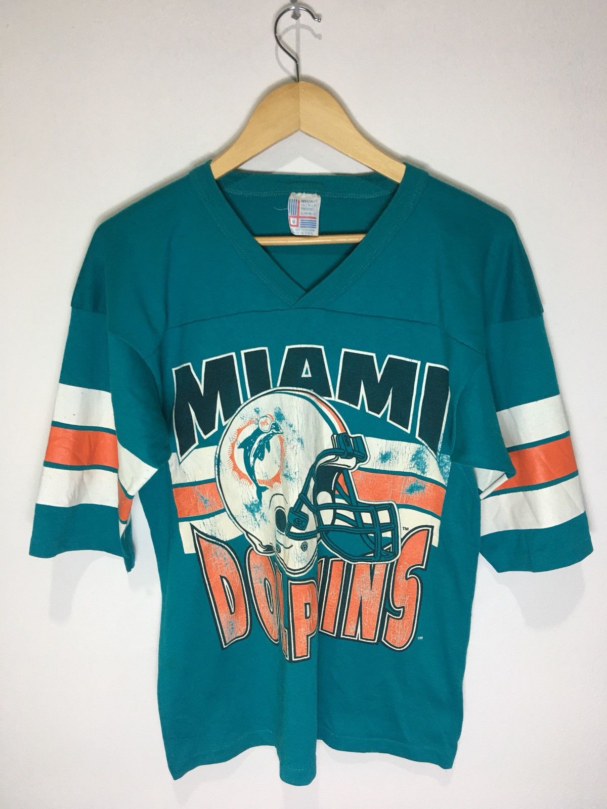 NFL Vintage Miami Dolphins NFL uniform baseball jersey shirt Size US M / EU 48-50 / 2 - 1 Thumbnail