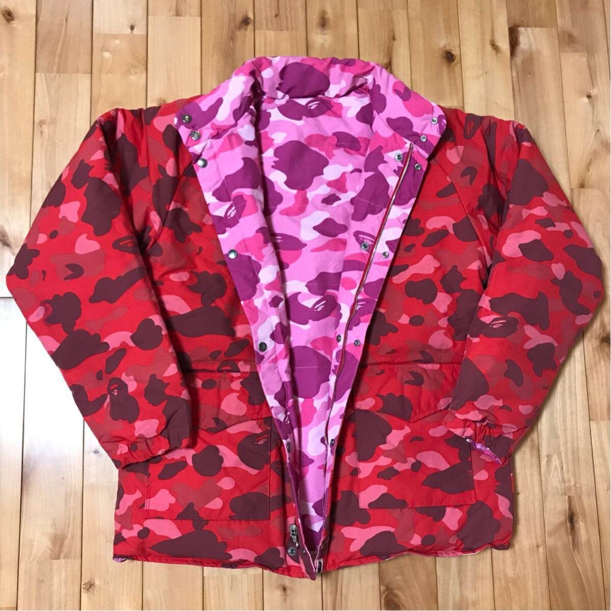 Bape Reversible down jacket pink camo × pharrell camo BAPE | Grailed