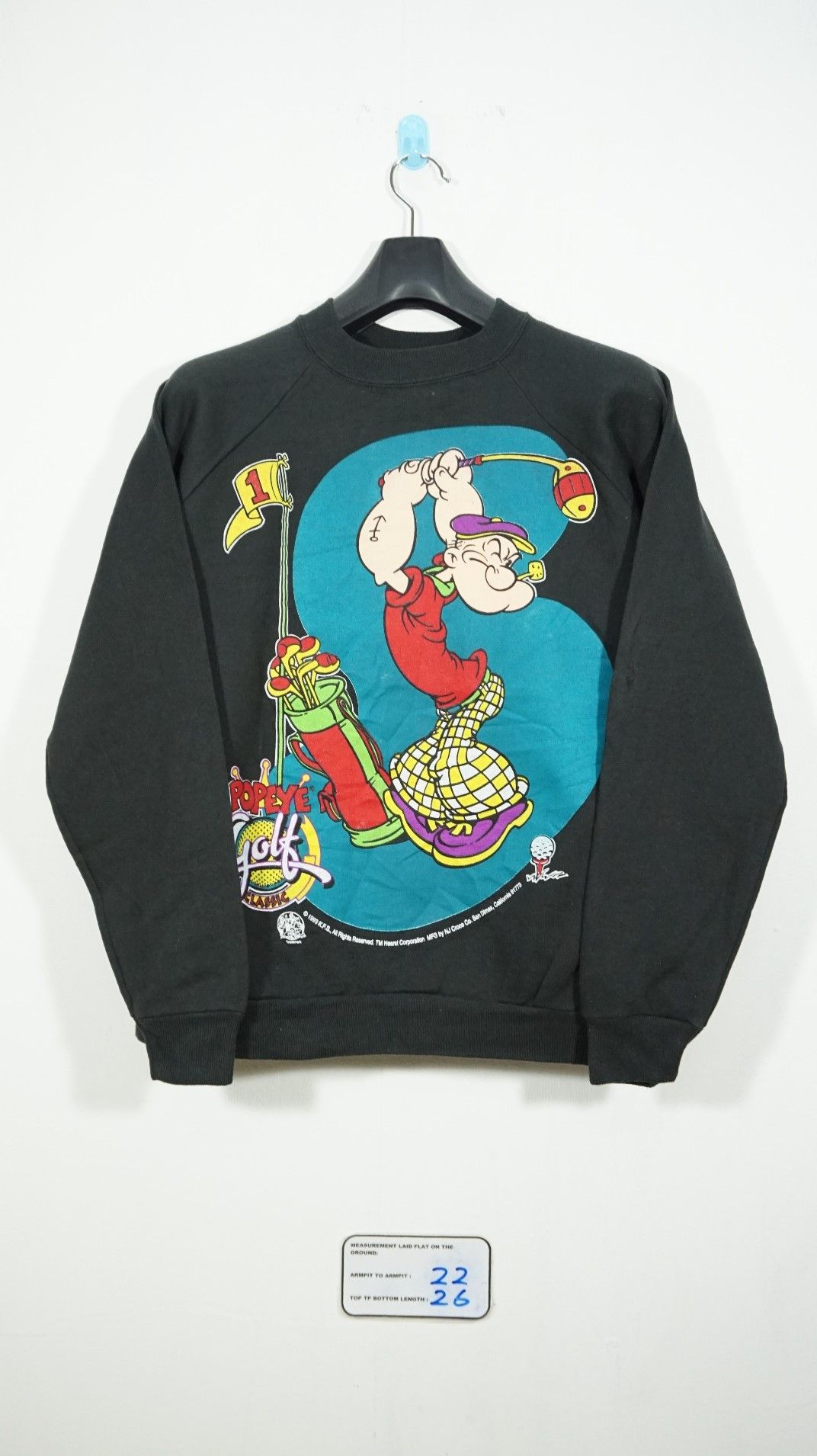 Vintage Popeye Characters Sweatshirt Crewneck Olive Oyl