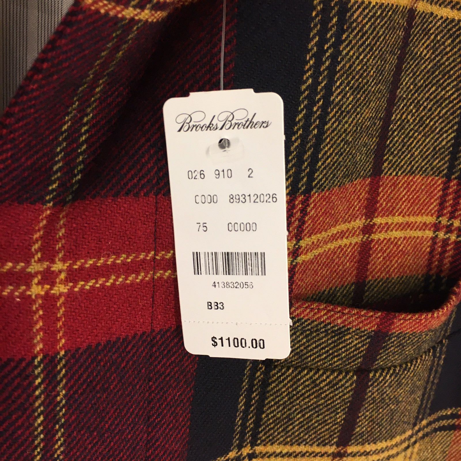 Brooks Brothers × Thom Browne * Last Drop * Plaid Wool Overcoat Size US L / EU 52-54 / 3 - 5 Thumbnail