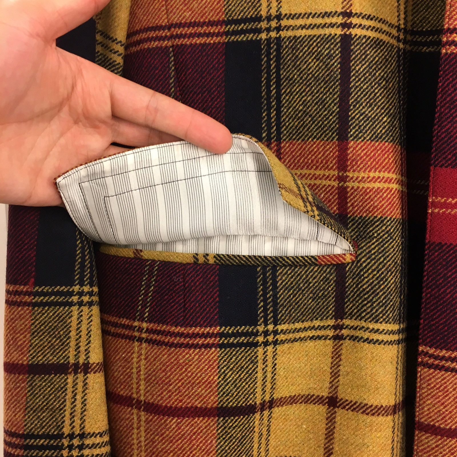 Brooks Brothers × Thom Browne * Last Drop * Plaid Wool Overcoat Size US L / EU 52-54 / 3 - 9 Thumbnail