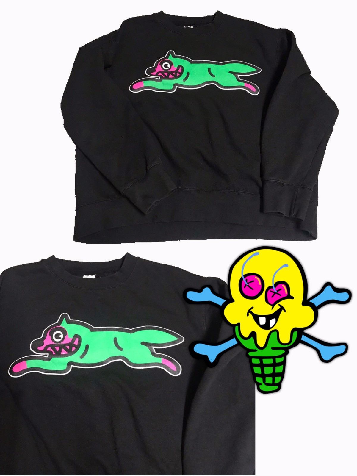 Billionaire Boys Club Ice Cream BBC Billionaire Boys Club Running Dog Crew  sweat | Grailed